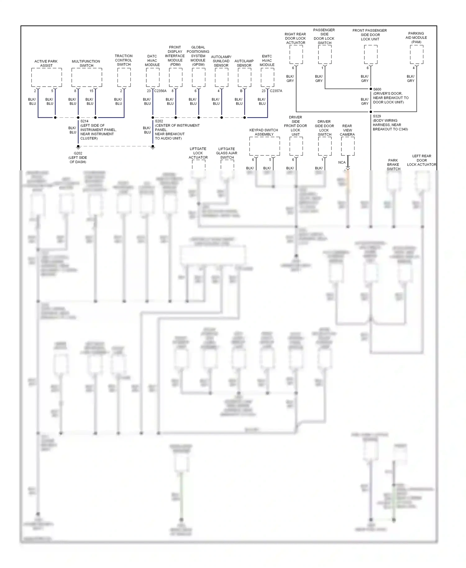 Ford Escape I facelift 2 (2007-2012) shield wiring diagram  (2 of 8)