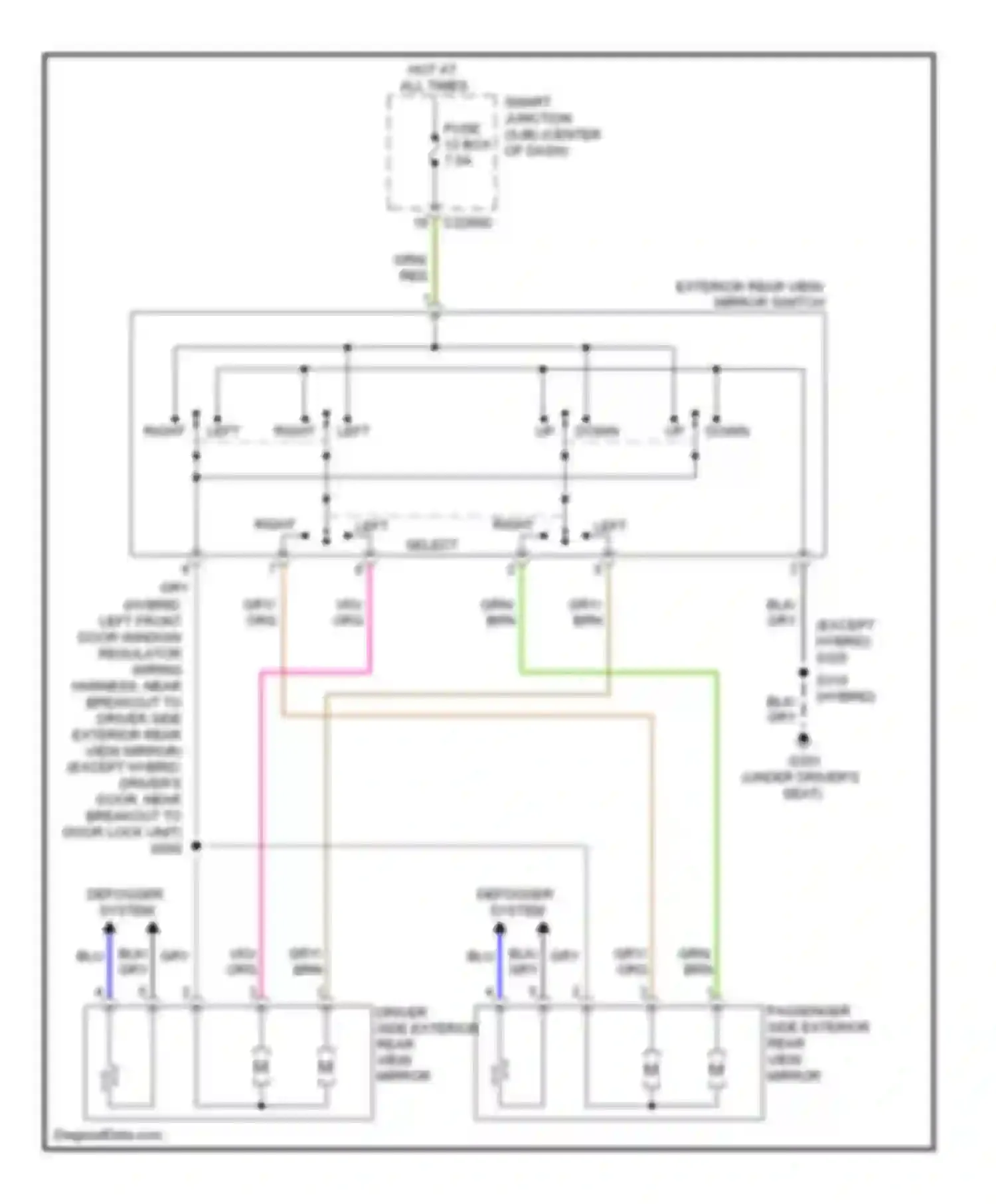 Wiring diagram smart junction for Ford Escape I facelift 2 (2007-2012) (5 of 8)