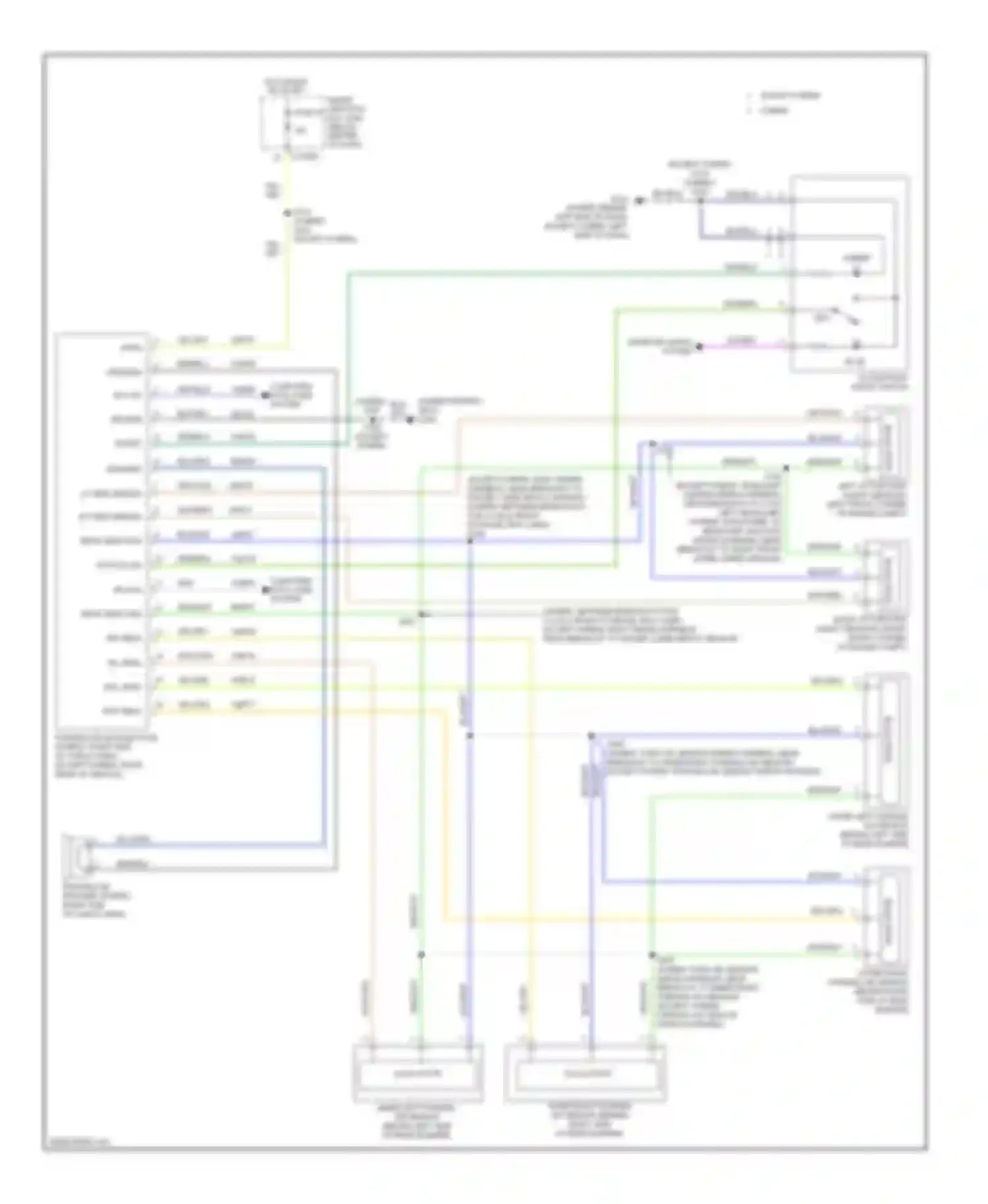 Wiring diagram storage tray lamp) for Ford Escape I facelift 2 (2007-2012) (1 of 1)