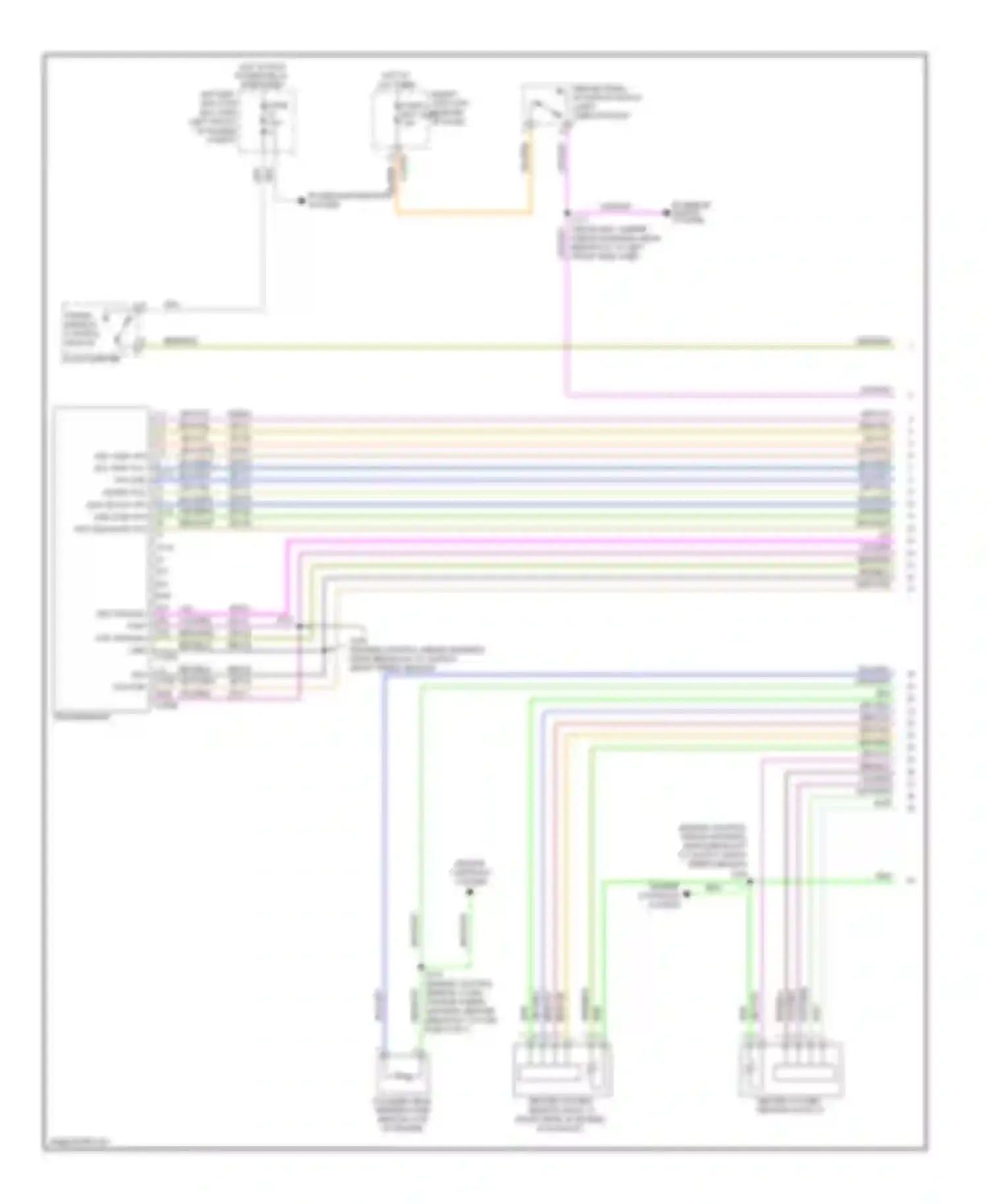 Wiring diagram trans- mission control switch for Ford Escape I facelift 2 (2007-2012) (2 of 2)