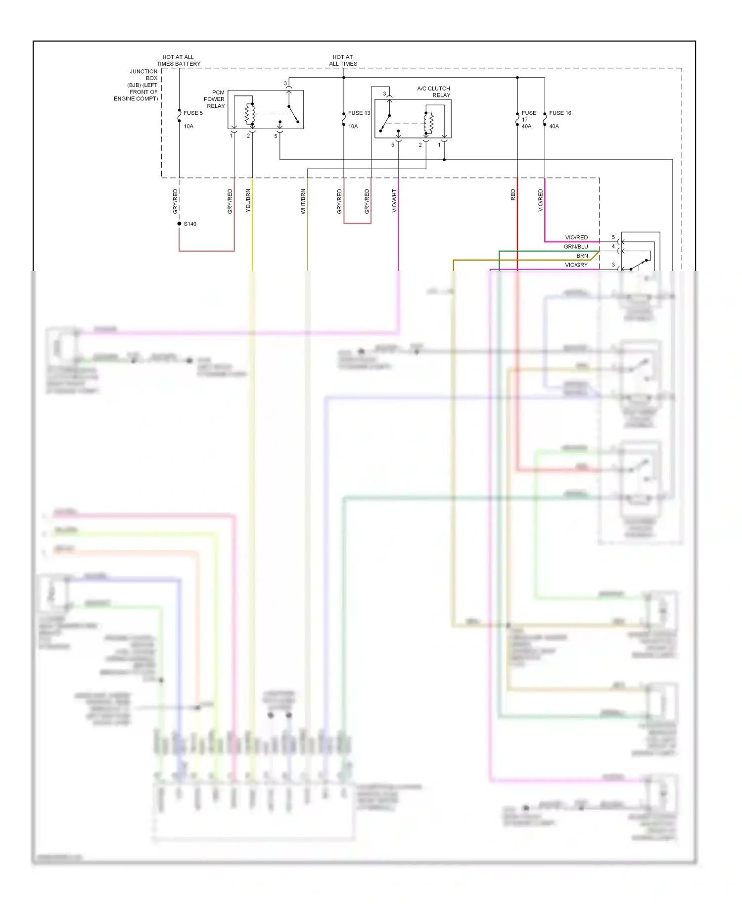 Ford Escape I facelift 2 (2007-2012) vref wiring diagram  (1 of 1)