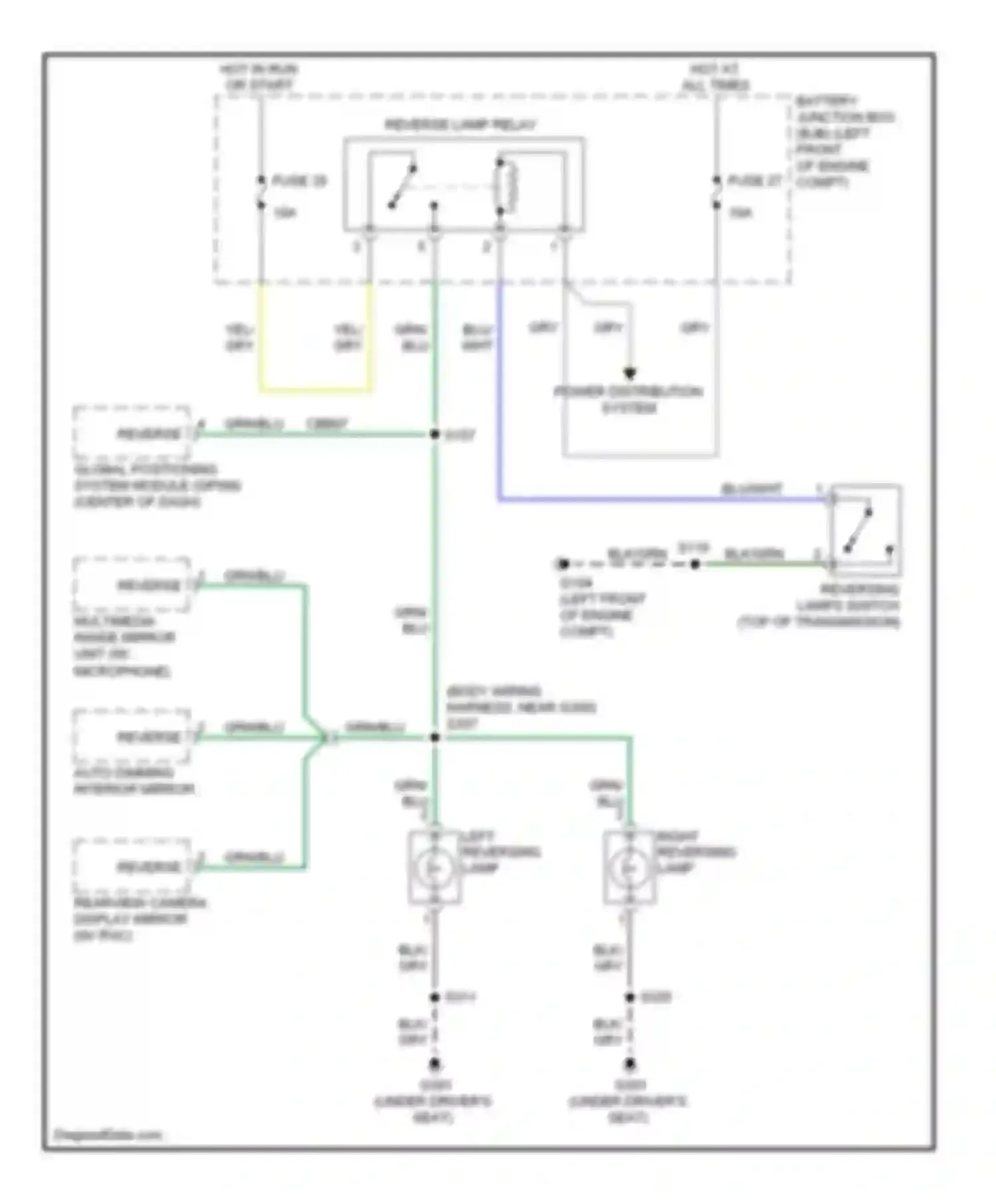 Wiring diagram wht for Ford Escape I facelift 2 (2007-2012) (43 of 93)