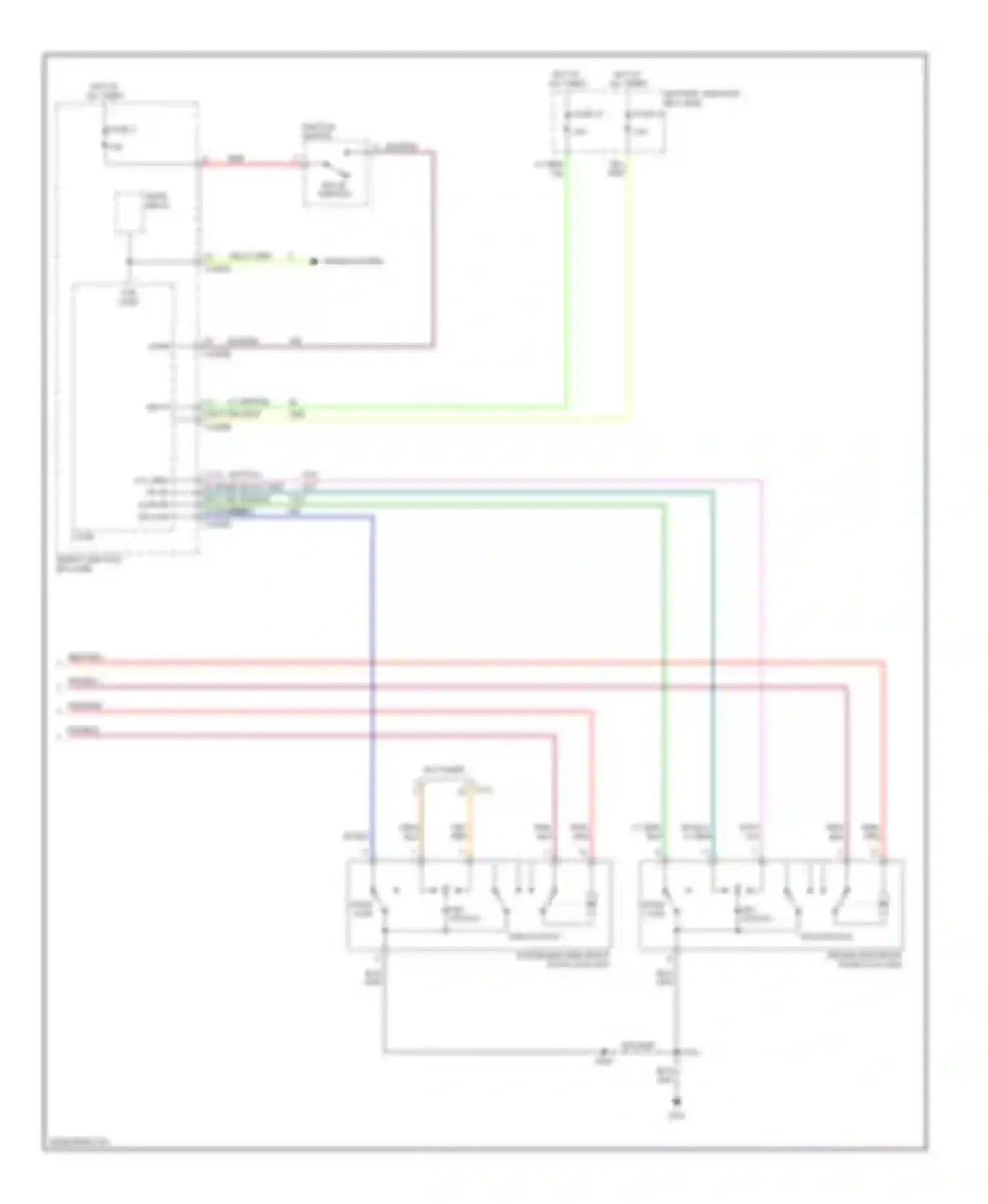 Escape Ford I facelift (2004-2007): Forced entry circuit, hybrid (2 of 2)