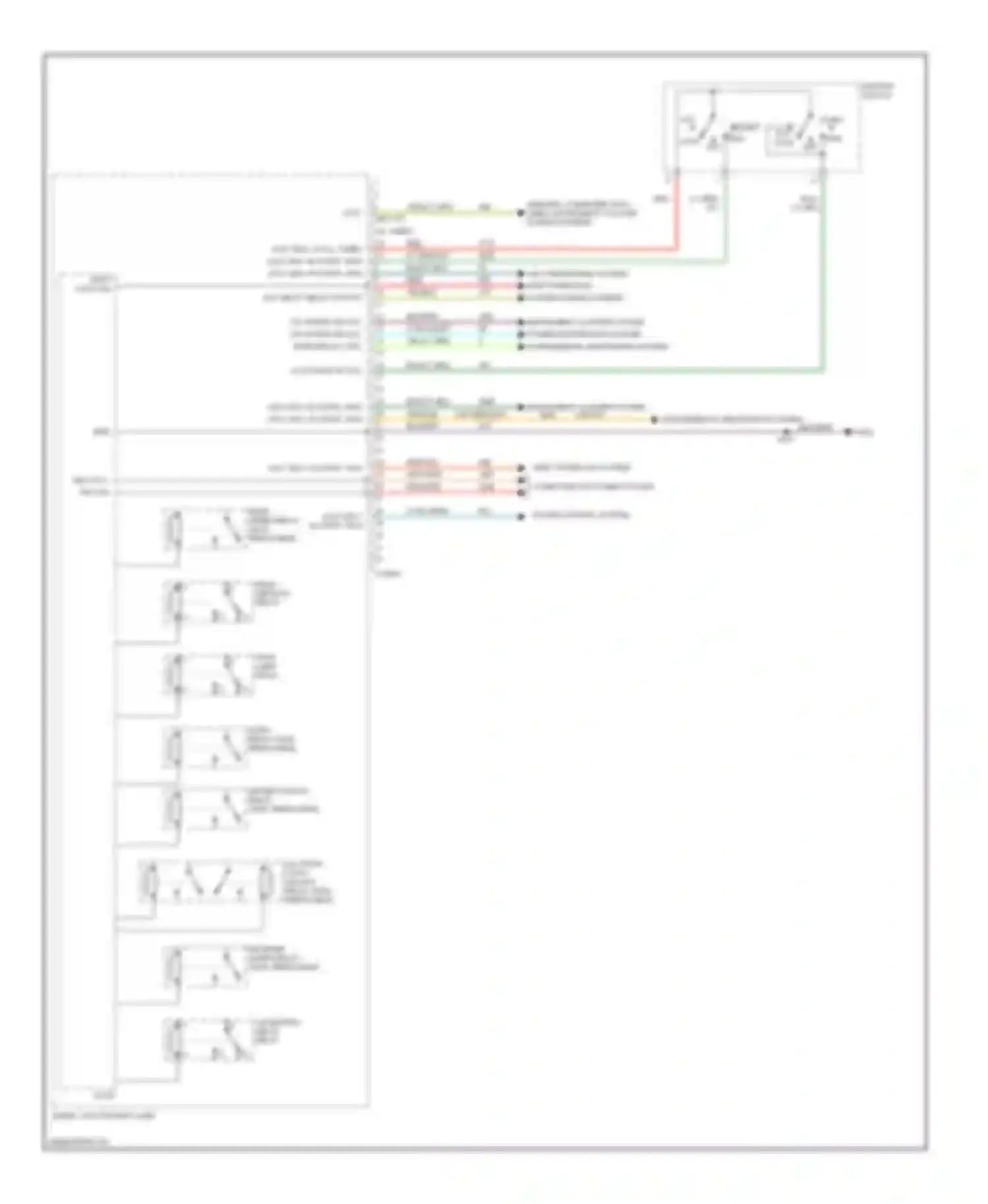 Escape Ford I facelift (2004-2007): Body control modules circuit, except hybrid (1 of 3)