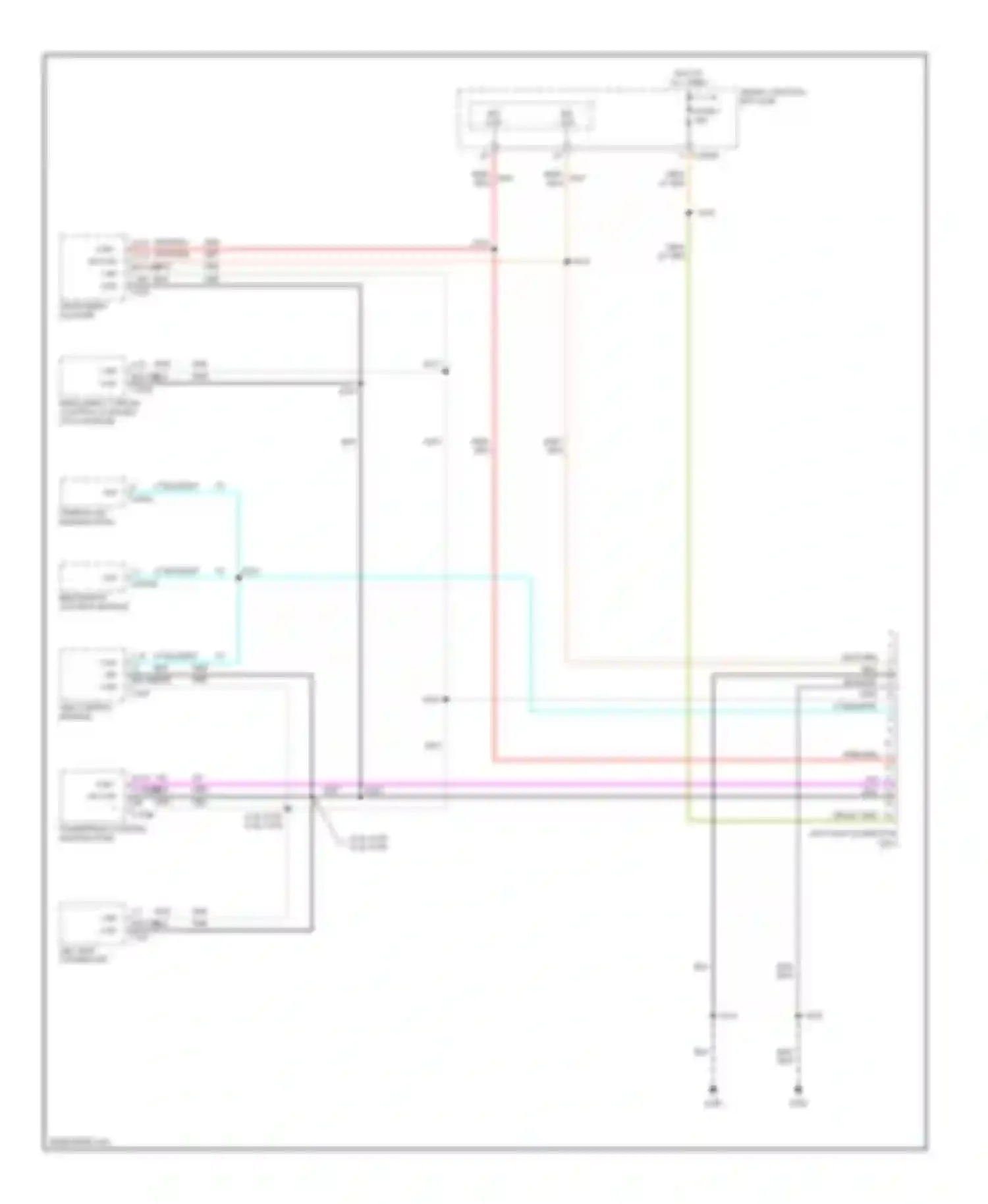 Escape Ford I facelift (2004-2007): Computer data lines circuit, except hybrid