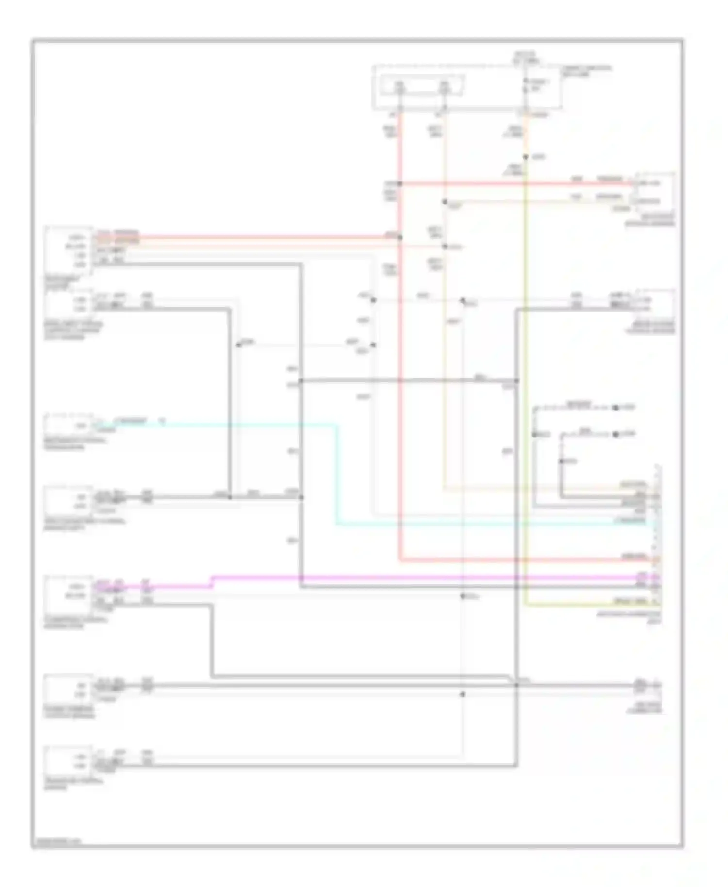 Escape Ford I facelift (2004-2007): Computer data lines circuit, hybrid