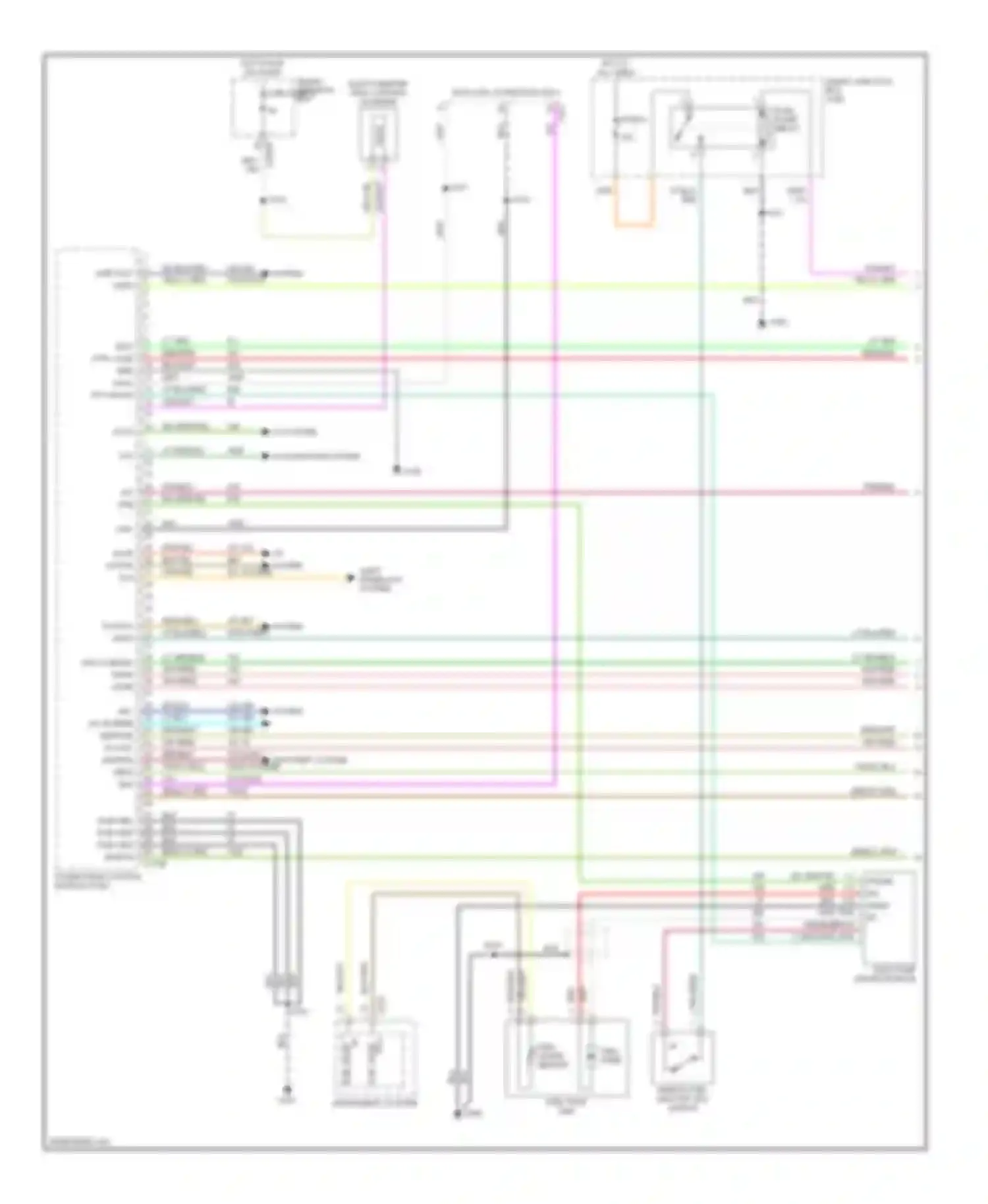 Escape Ford I facelift (2004-2007): Wiring diagram engine performance 2.3l, except hybrid (1 of 5)