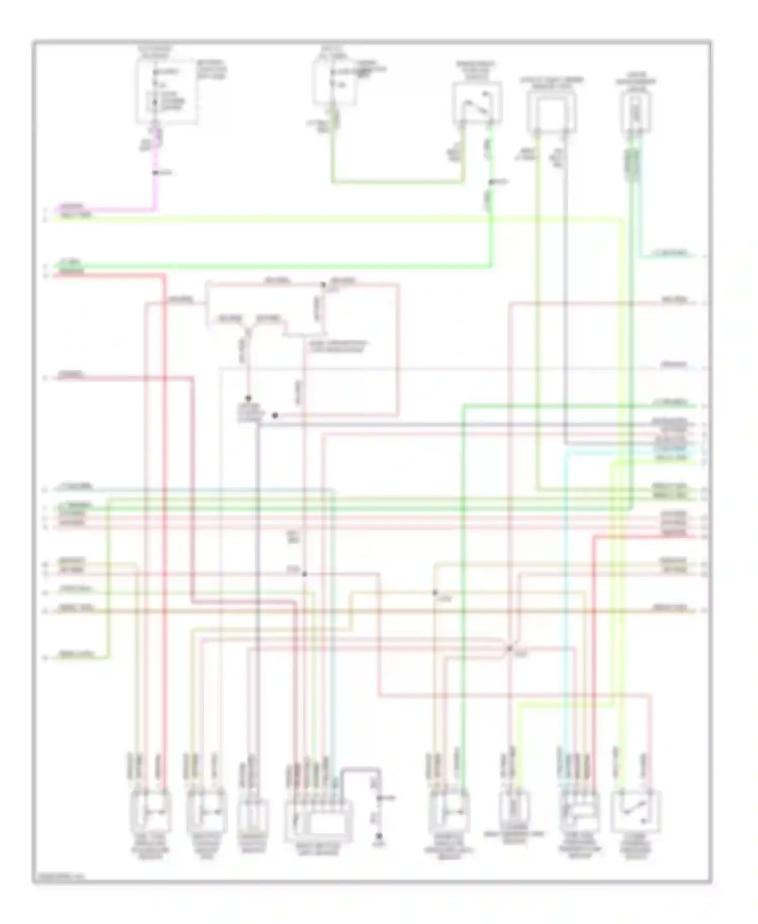 Escape Ford I facelift (2004-2007): Wiring diagram engine performance 2.3l, except hybrid (2 of 5)