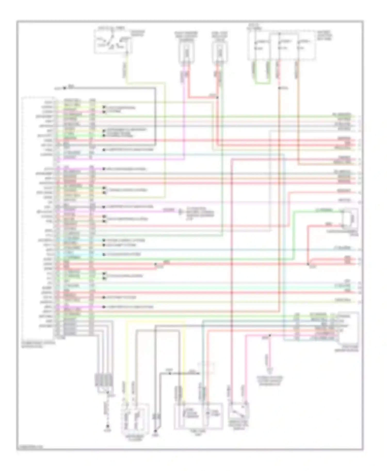 Escape Ford I facelift (2004-2007): Wiring diagram engine performance 2.3l, hybrid (1 of 6)