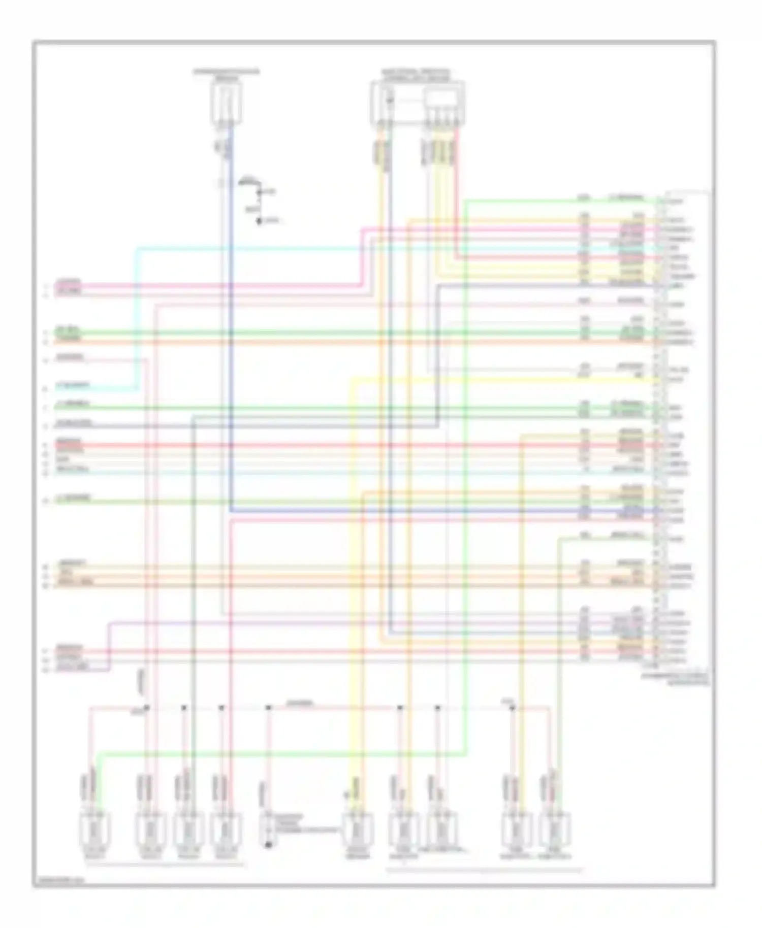 Escape Ford I facelift (2004-2007): Wiring diagram engine performance 2.3l, hybrid (5 of 6)
