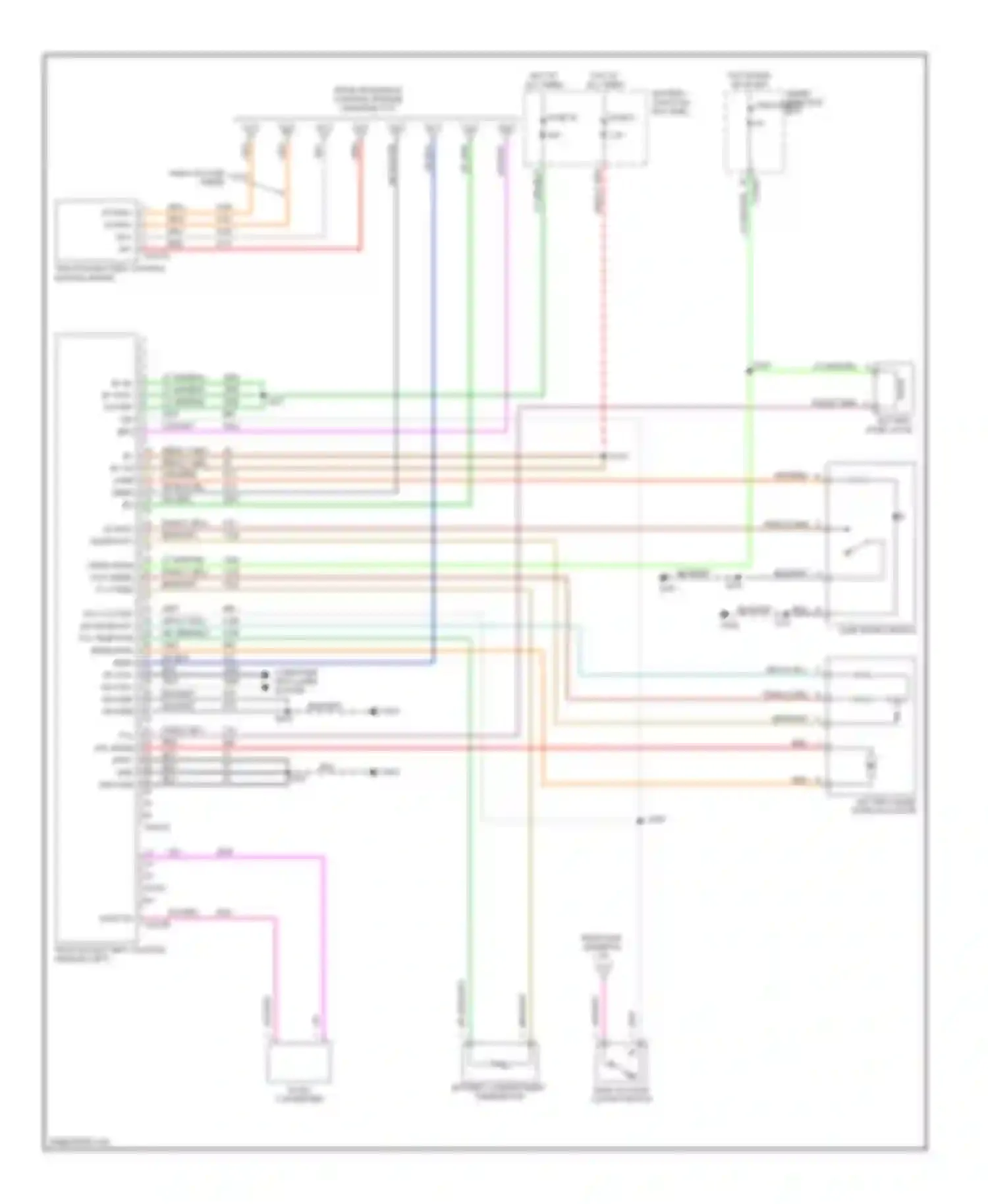 Escape Ford I facelift (2004-2007): Wiring diagram engine performance 2.3l, hybrid (6 of 6)