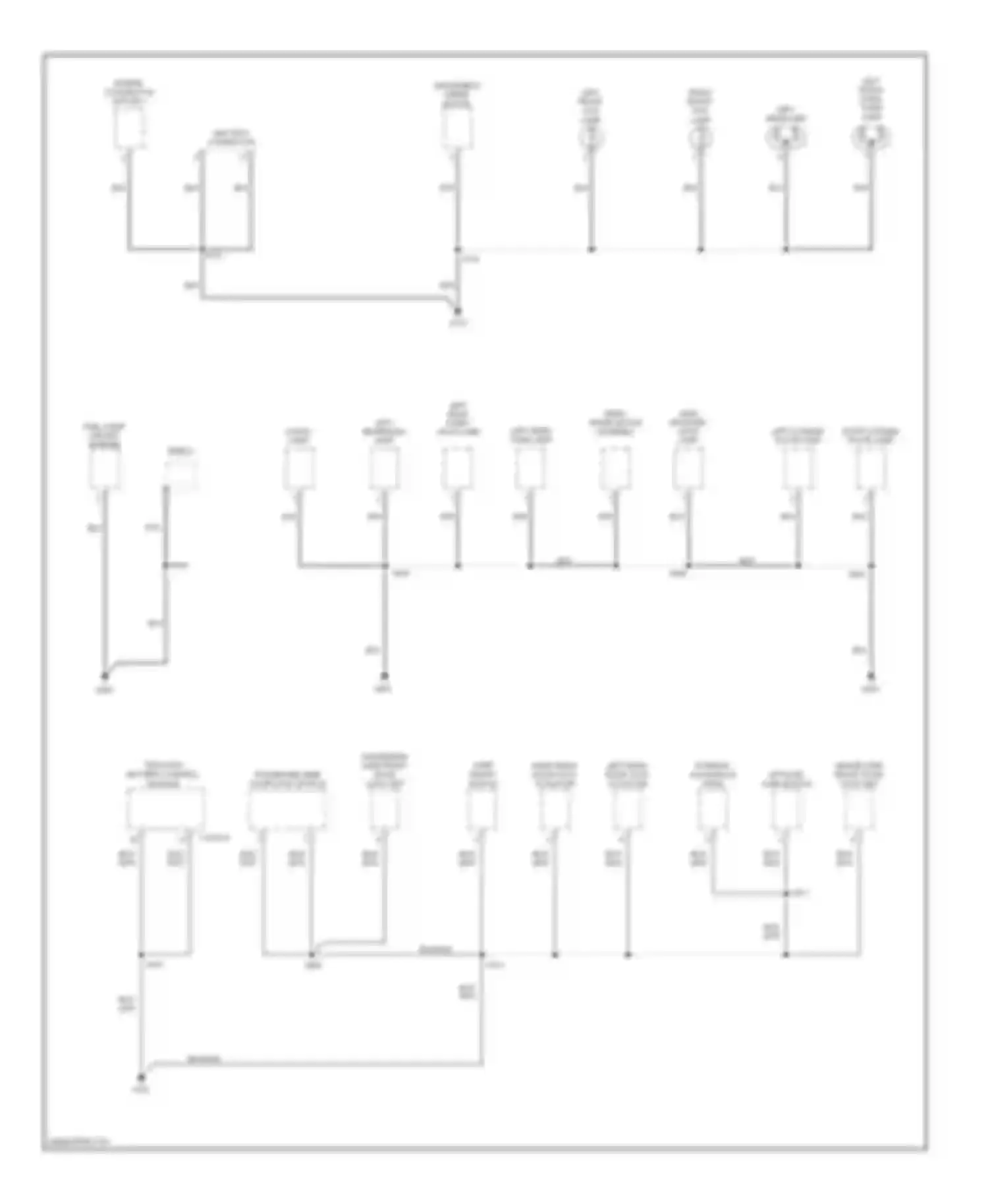 Escape Ford I facelift (2004-2007): Ground distribution circuit, hybrid (2 of 4)