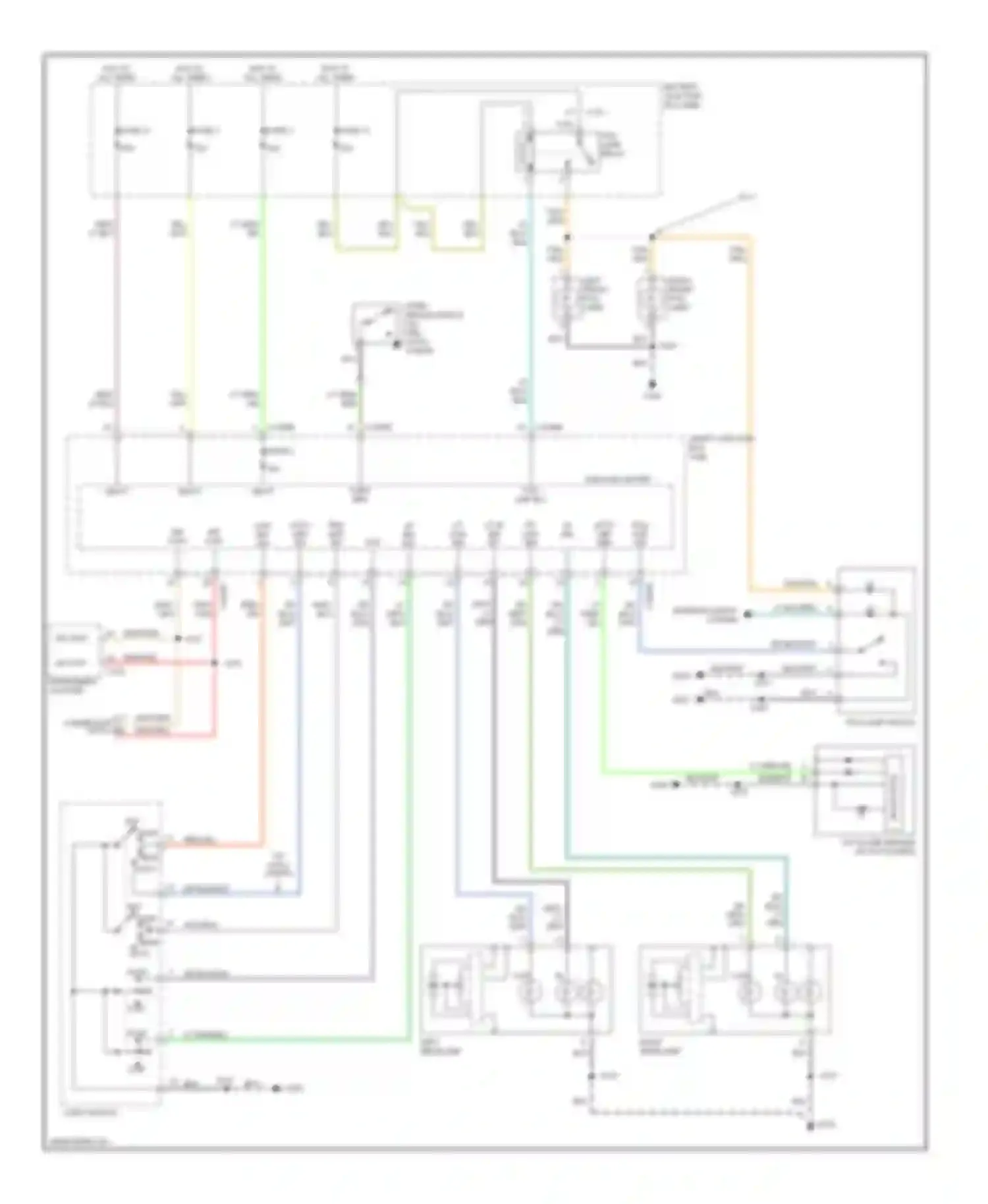 Escape Ford I facelift (2004-2007): Headlights circuit, except hybrid