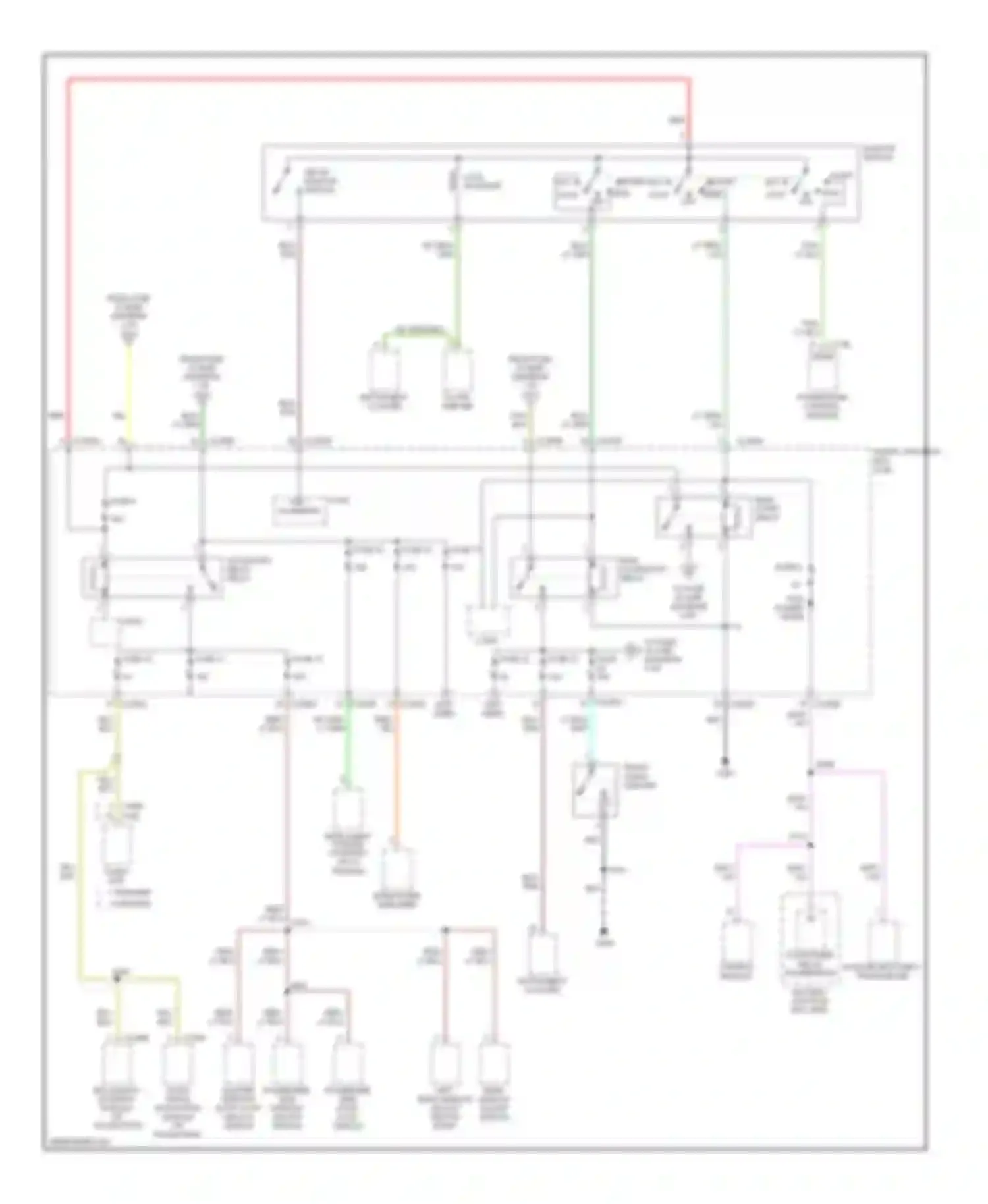 Escape Ford I facelift (2004-2007): Power distribution circuit, hybrid (3 of 4)