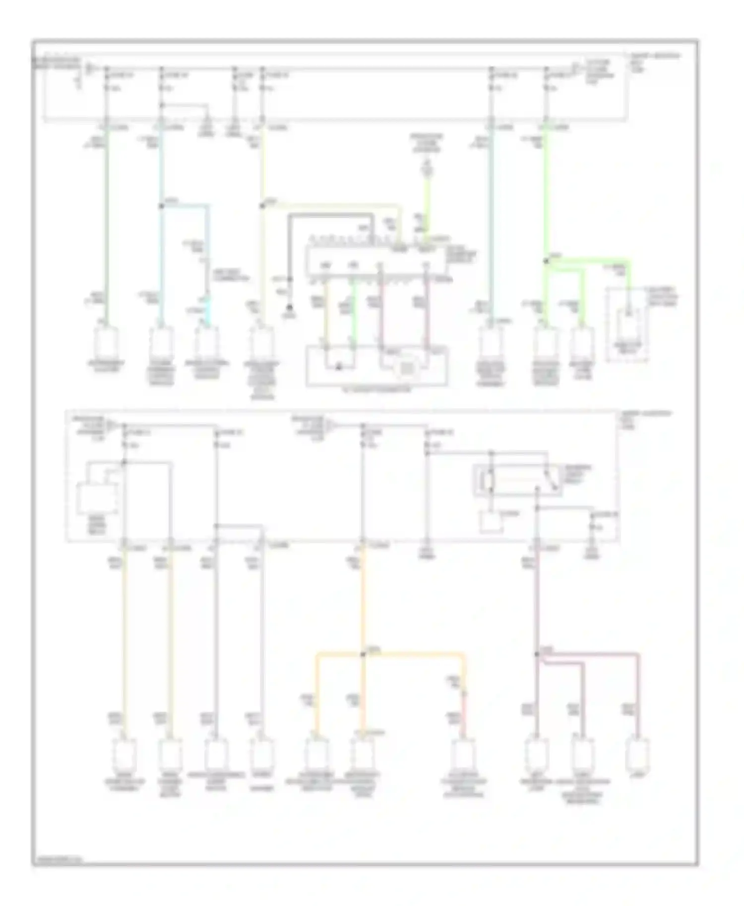 Escape Ford I facelift (2004-2007): Power distribution circuit, hybrid (4 of 4)