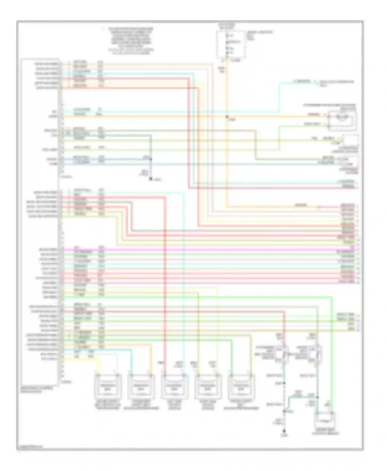 Escape Ford I facelift (2004-2007): Supplemental restraints circuit, hybrid (1 of 2)