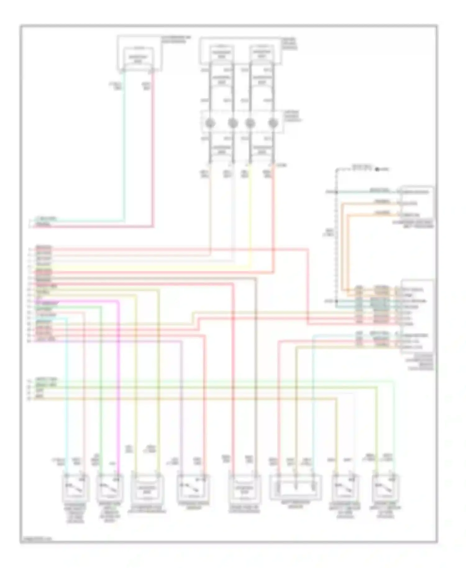 Escape Ford I facelift (2004-2007): Supplemental restraints circuit, hybrid (2 of 2)