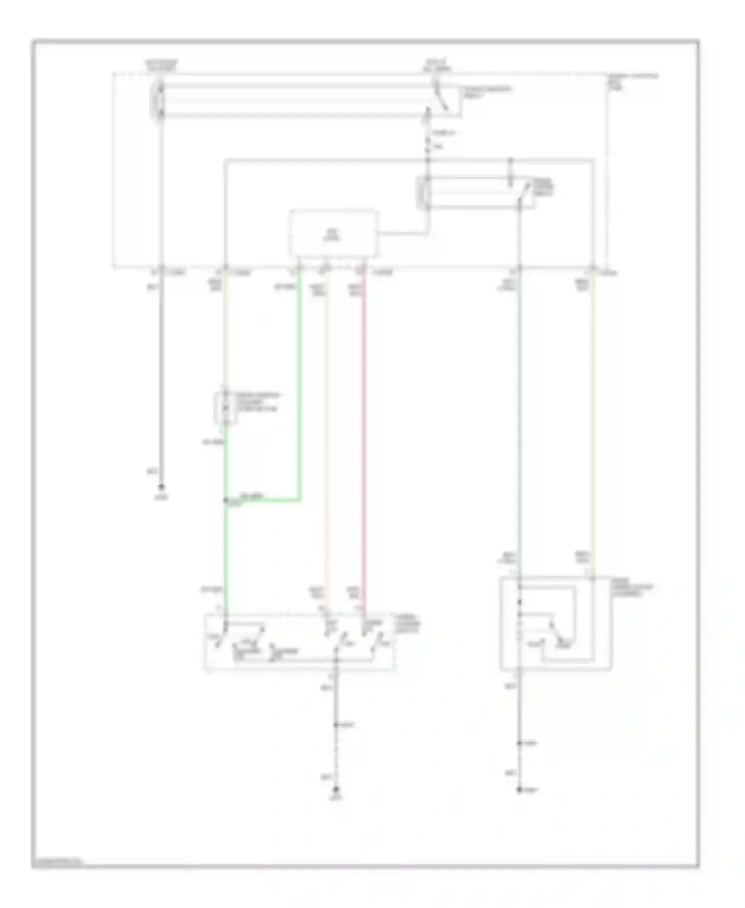 Escape Ford I facelift (2004-2007): Rear wiper/washer circuit, hybrid