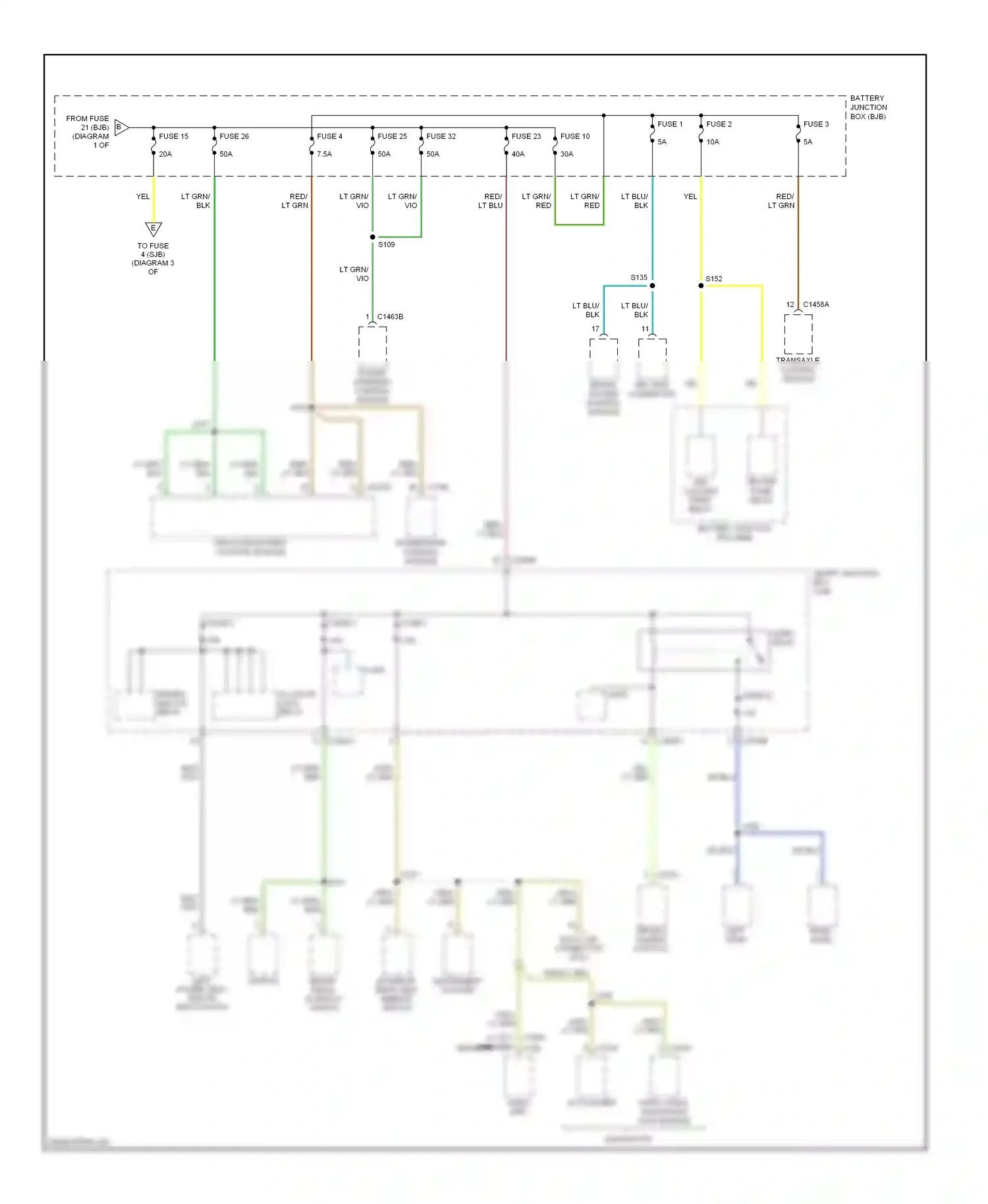 Ford Escape I facelift (2004-2007) audio visual navigation (avn) module wiring diagram  (3 of 3)