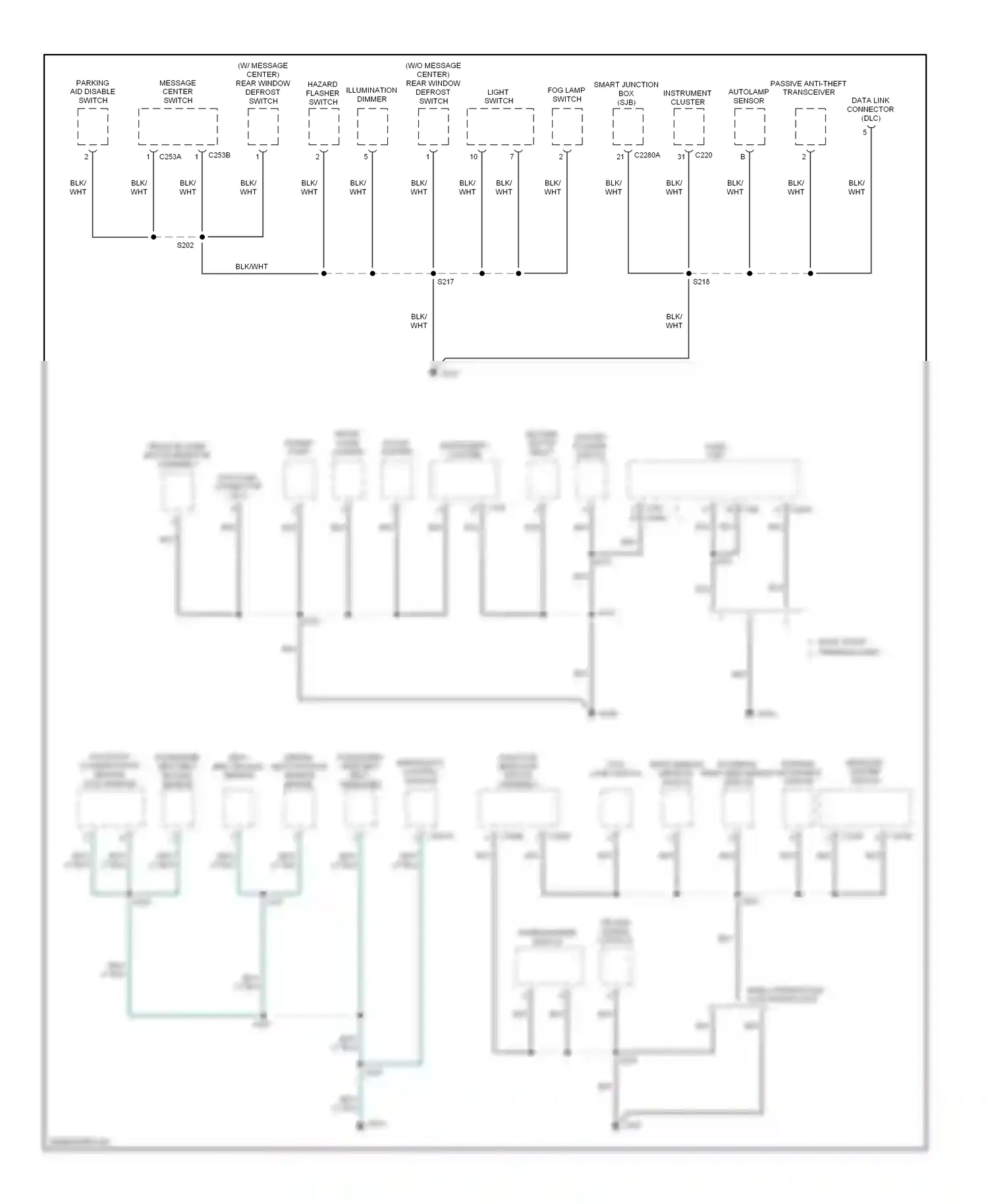 Ford Escape I facelift (2004-2007) basic audio premium audio wiring diagram  (1 of 1)