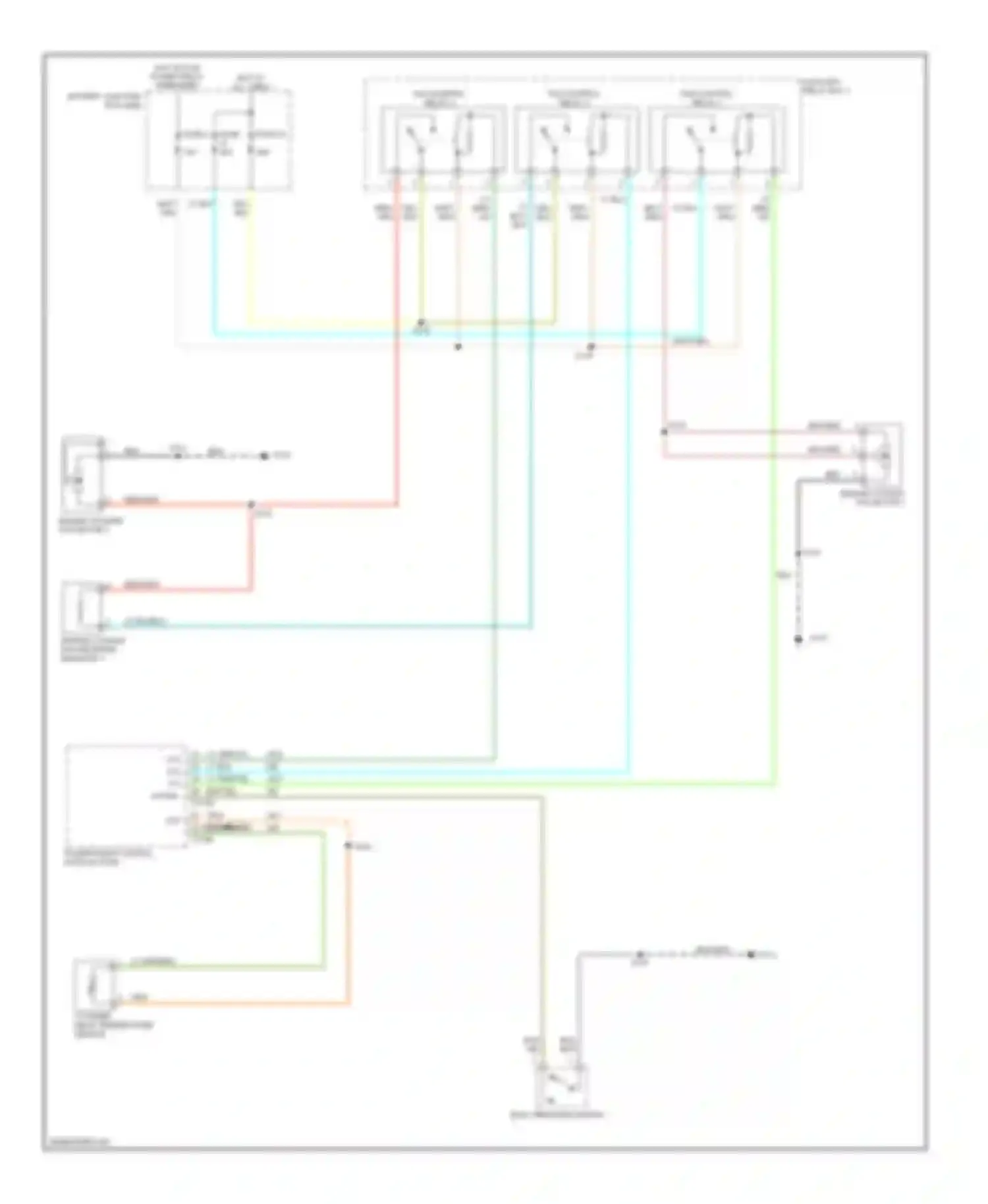 Wiring diagram engine cooling fan motor 1 for Ford Escape I facelift (2004-2007) (2 of 7)