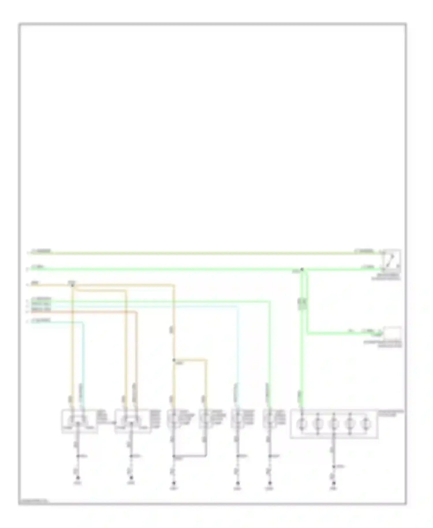 Wiring diagram left rear park/ stop lamp for Ford Escape I facelift (2004-2007) (1 of 2)