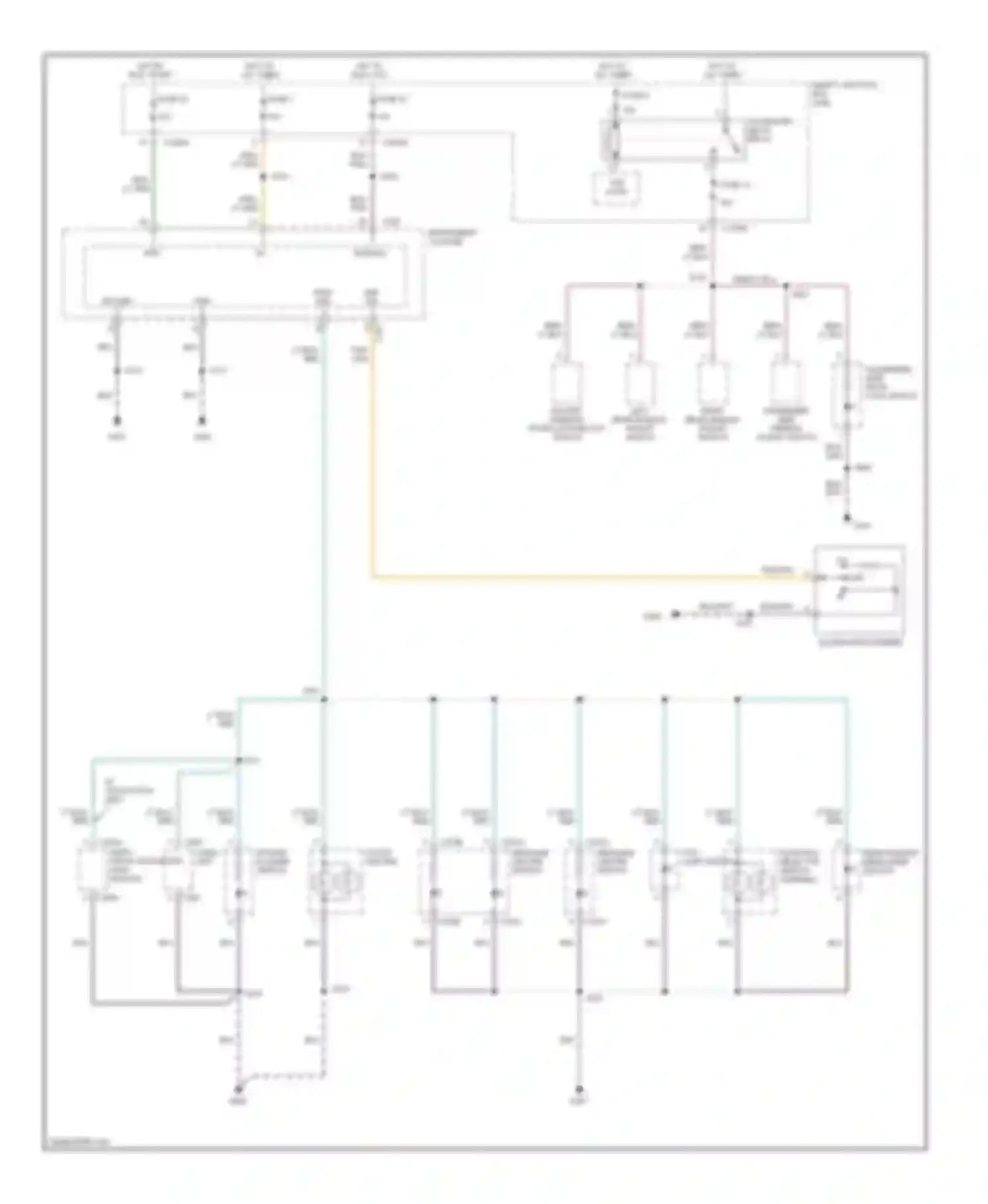Wiring diagram message center switch for Ford Escape I facelift (2004-2007) (4 of 4)