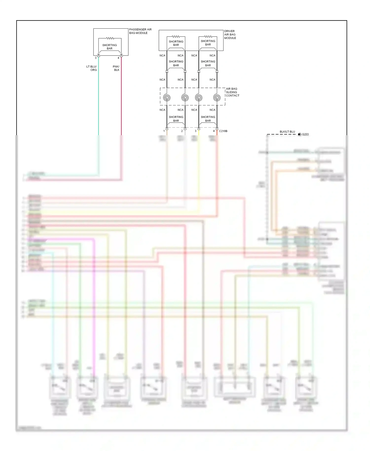 Ford Escape I facelift (2004-2007) occupant classification sensor (ocs) module wiring diagram  (5 of 5)