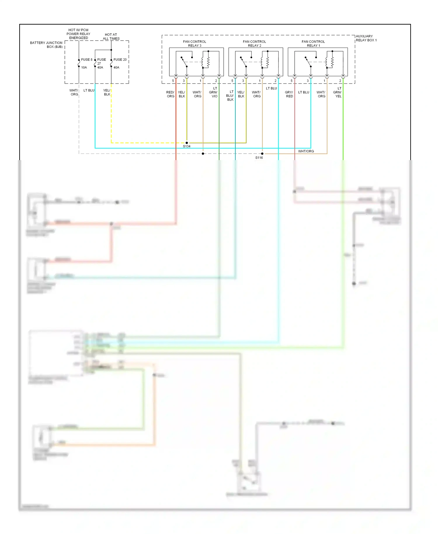 Ford Escape I facelift (2004-2007) powertrain control module (pcm) wiring diagram  (2 of 30)