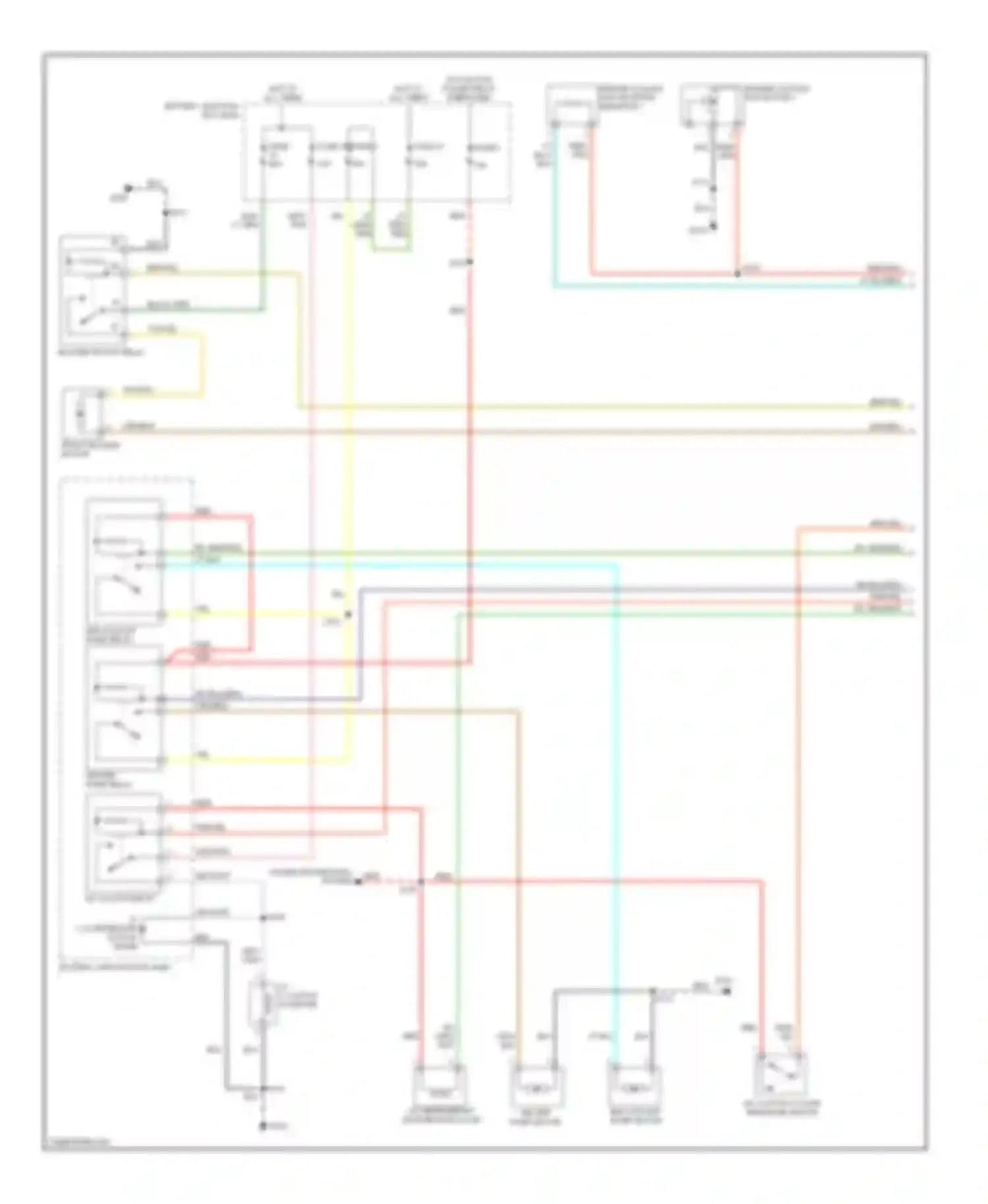 Wiring diagram red for Ford Escape I facelift (2004-2007) (3 of 84)