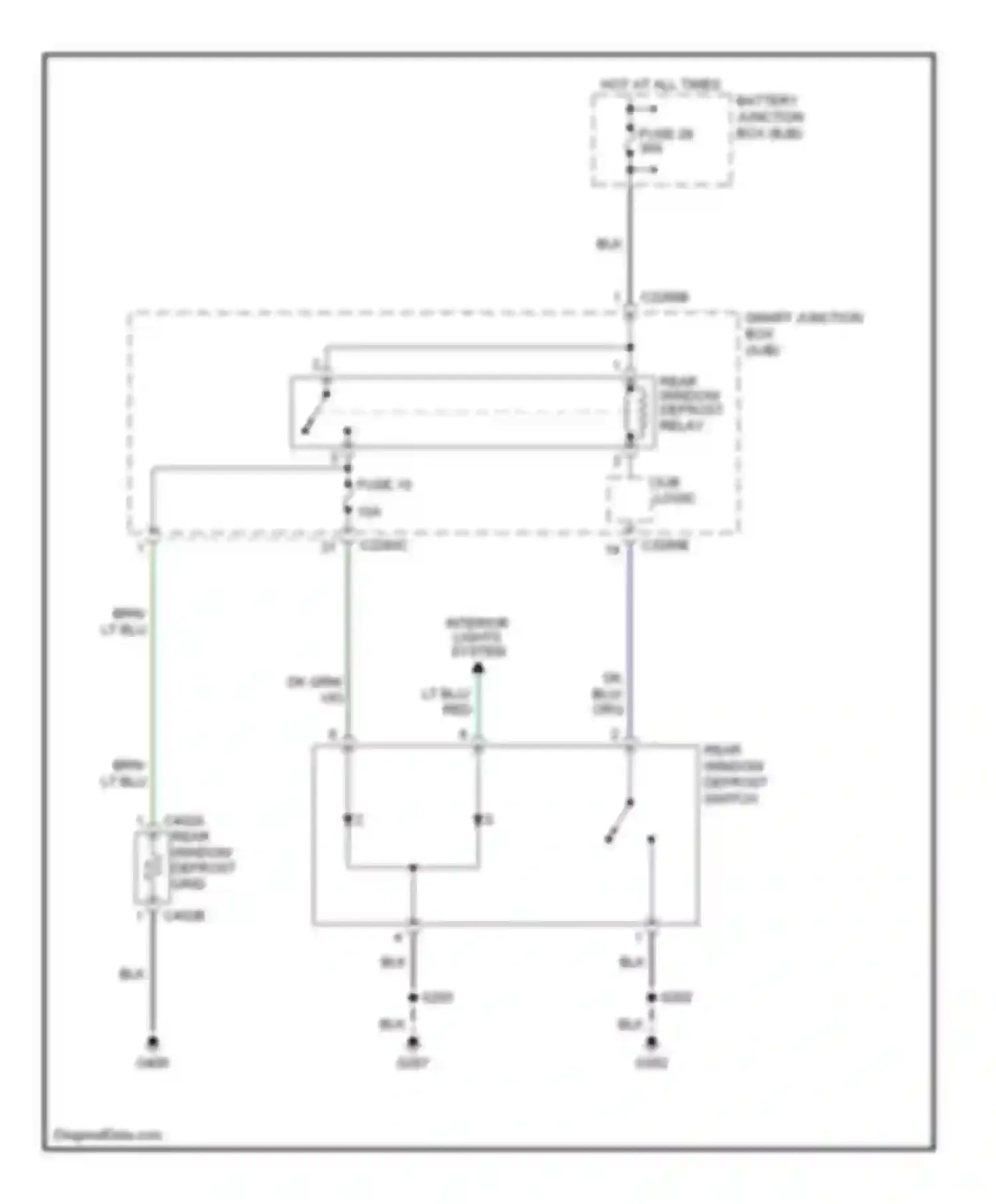 Wiring diagram red for Ford Escape I facelift (2004-2007) (25 of 84)