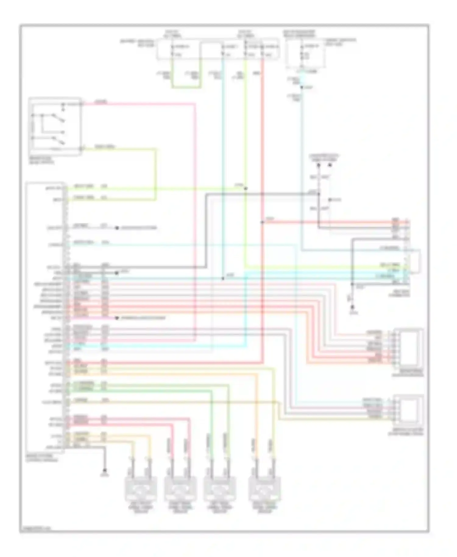 Wiring diagram right front wheel speed sensor for Ford Escape I facelift (2004-2007) (2 of 2)