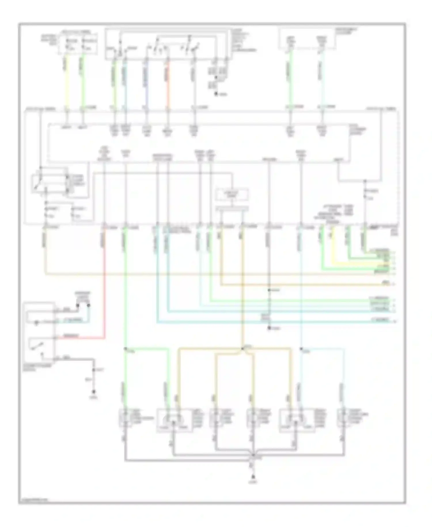 Wiring diagram right left for Ford Escape I facelift (2004-2007) (1 of 4)