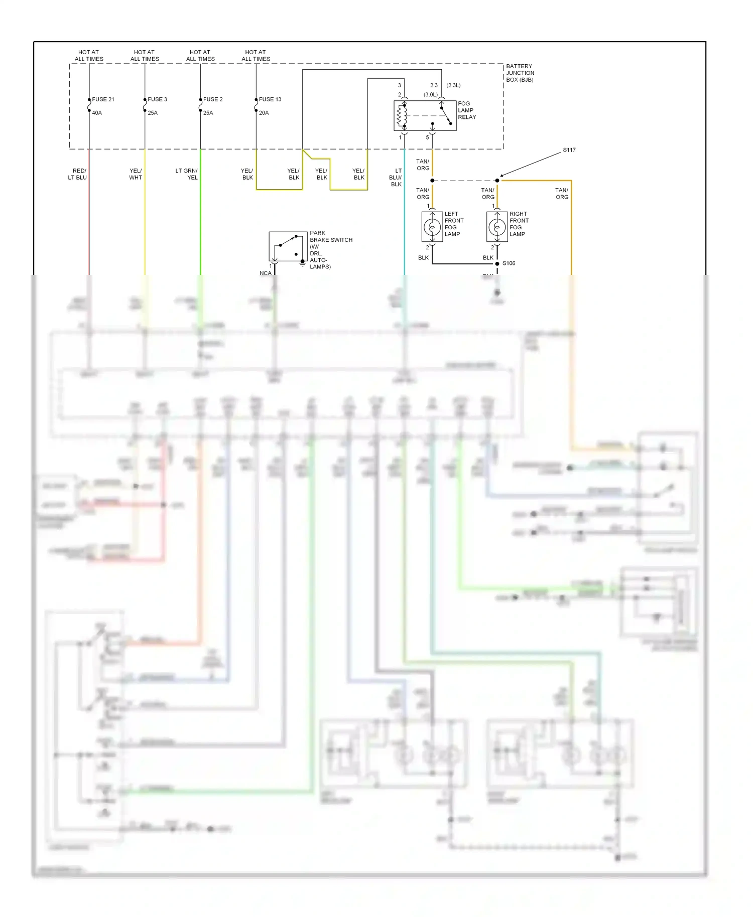 Ford Escape I facelift (2004-2007) solid state wiring diagram  (1 of 1)