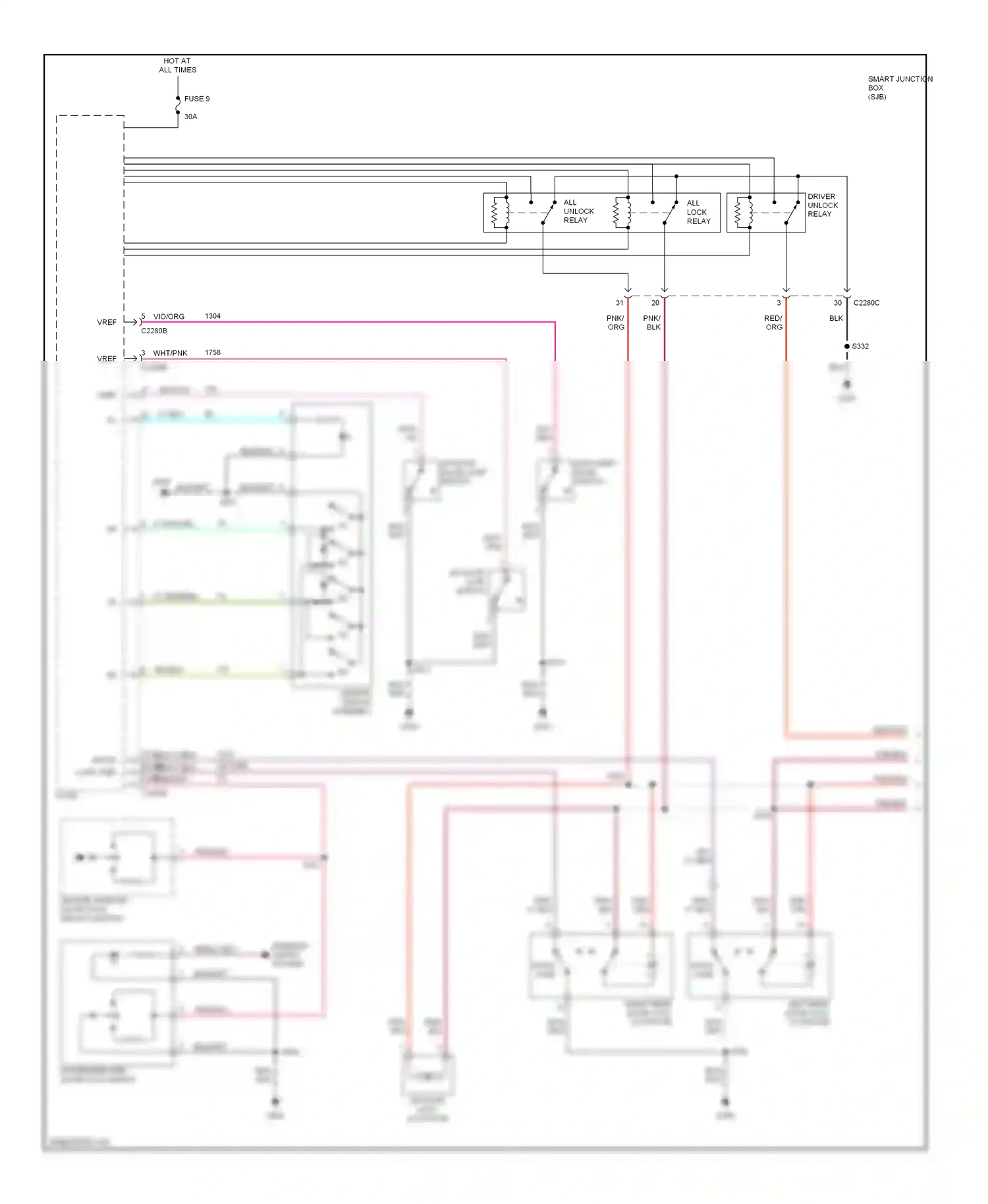Ford Escape I facelift (2004-2007) vref wiring diagram  (3 of 7)