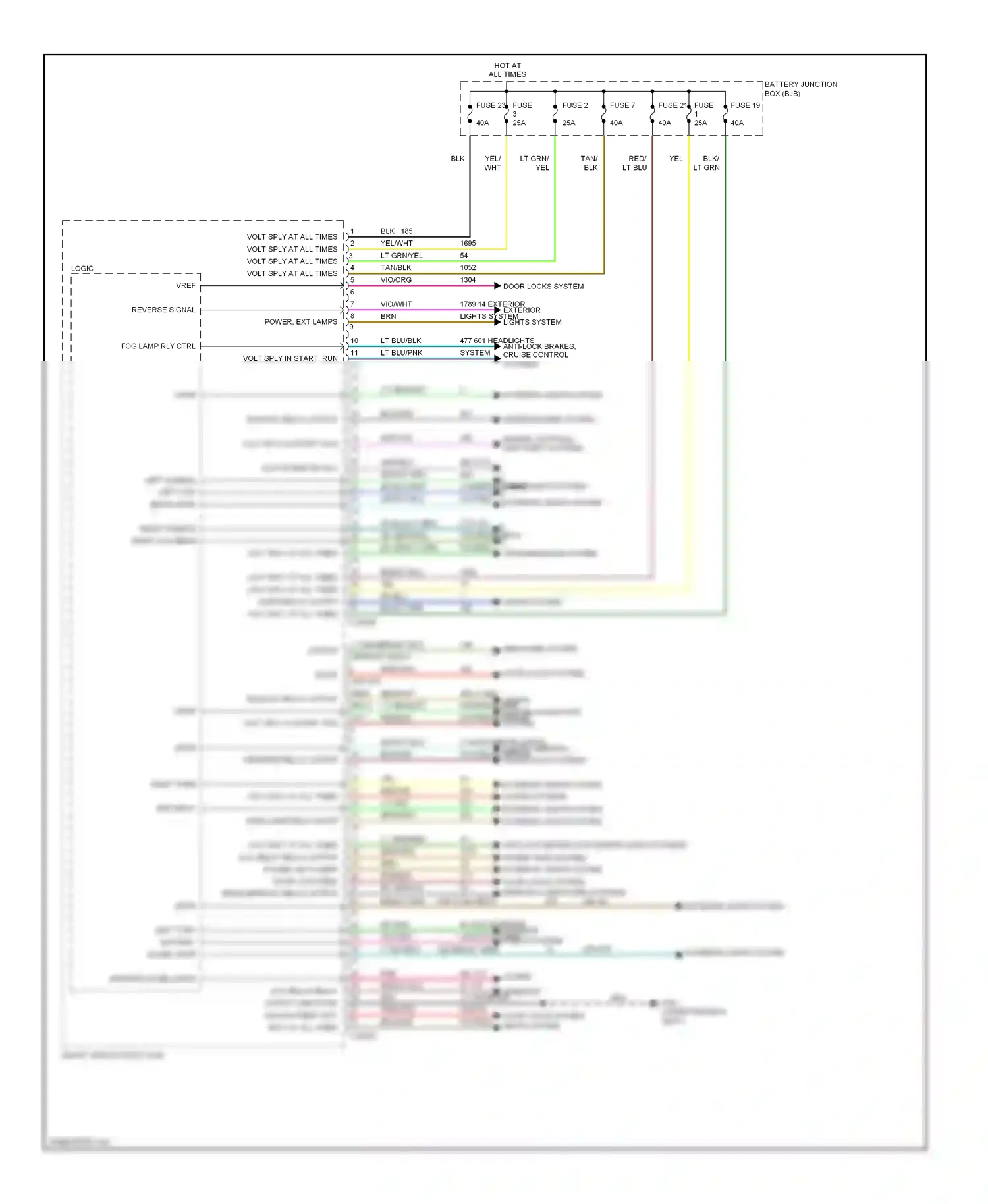 Ford Escape I facelift (2004-2007) vref wiring diagram  (1 of 7)
