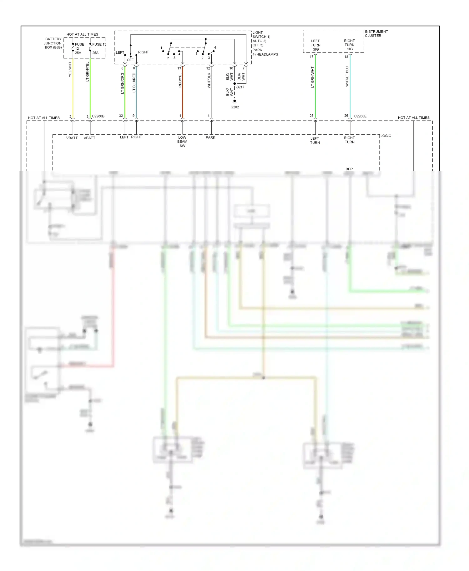 Ford Escape I facelift (2004-2007) vref wiring diagram  (4 of 7)