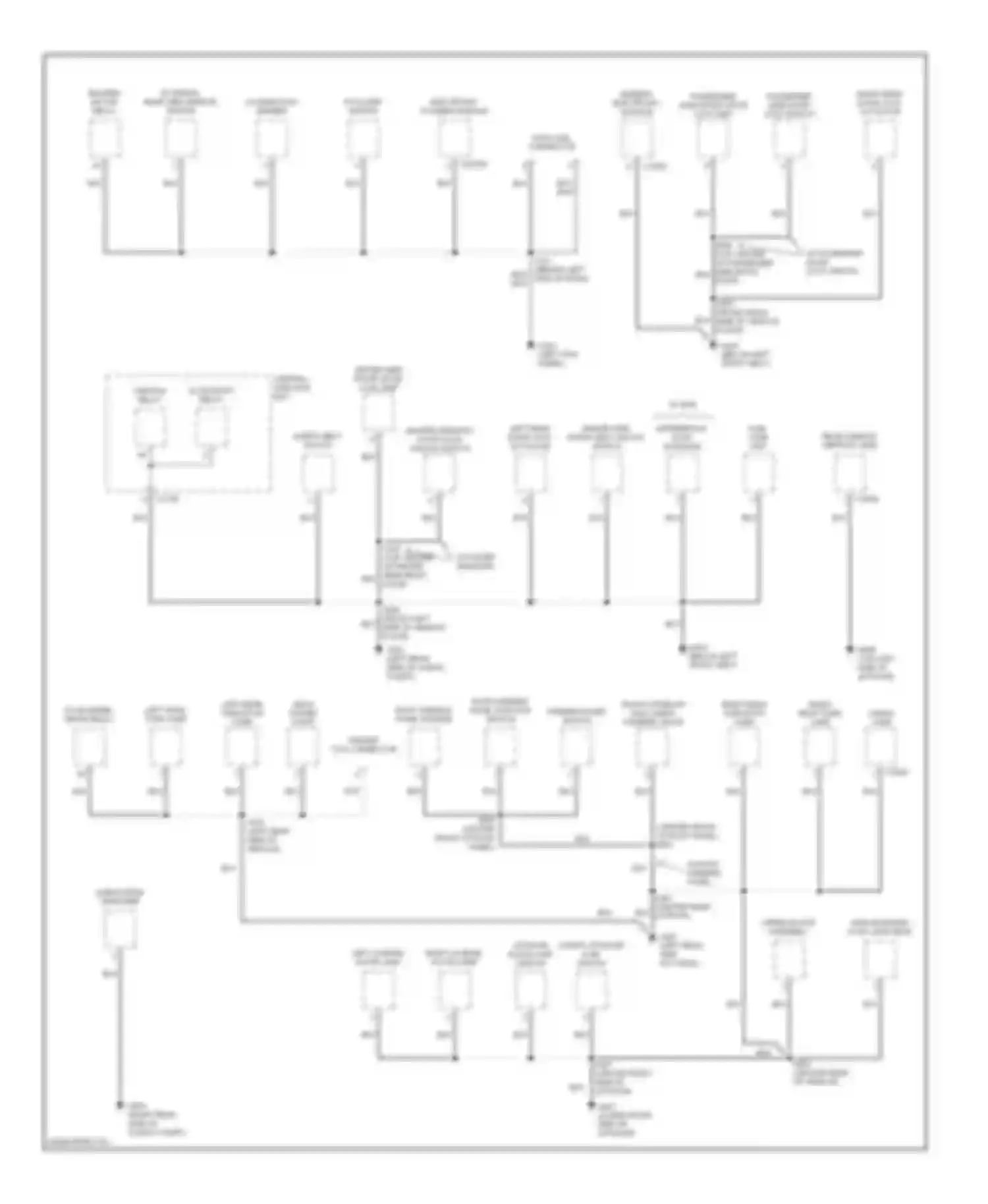 Escape Ford I (2000-2004): Ground distribution circuit (3 of 3)