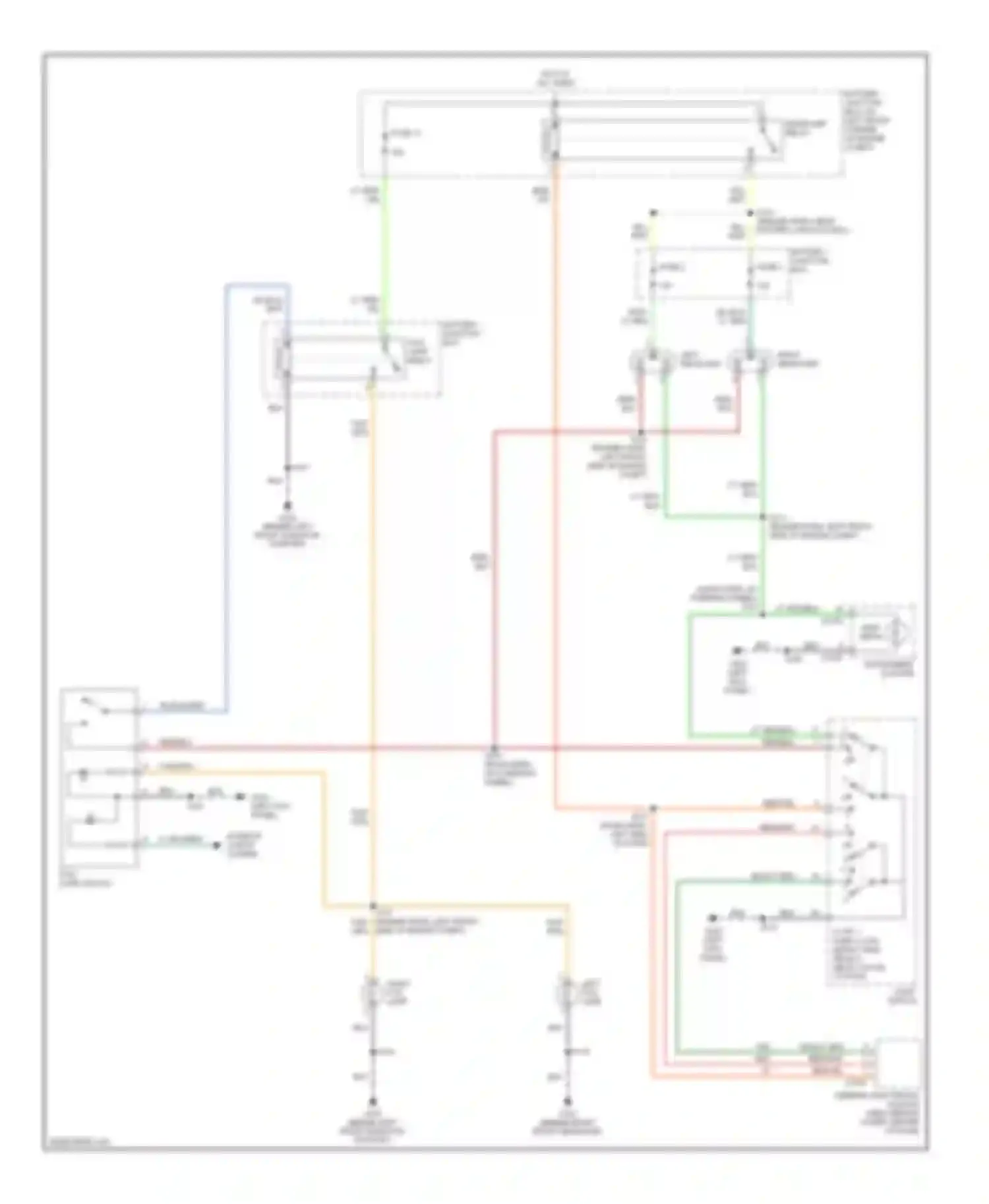 Escape Ford I (2000-2004): Headlight circuit, without drl