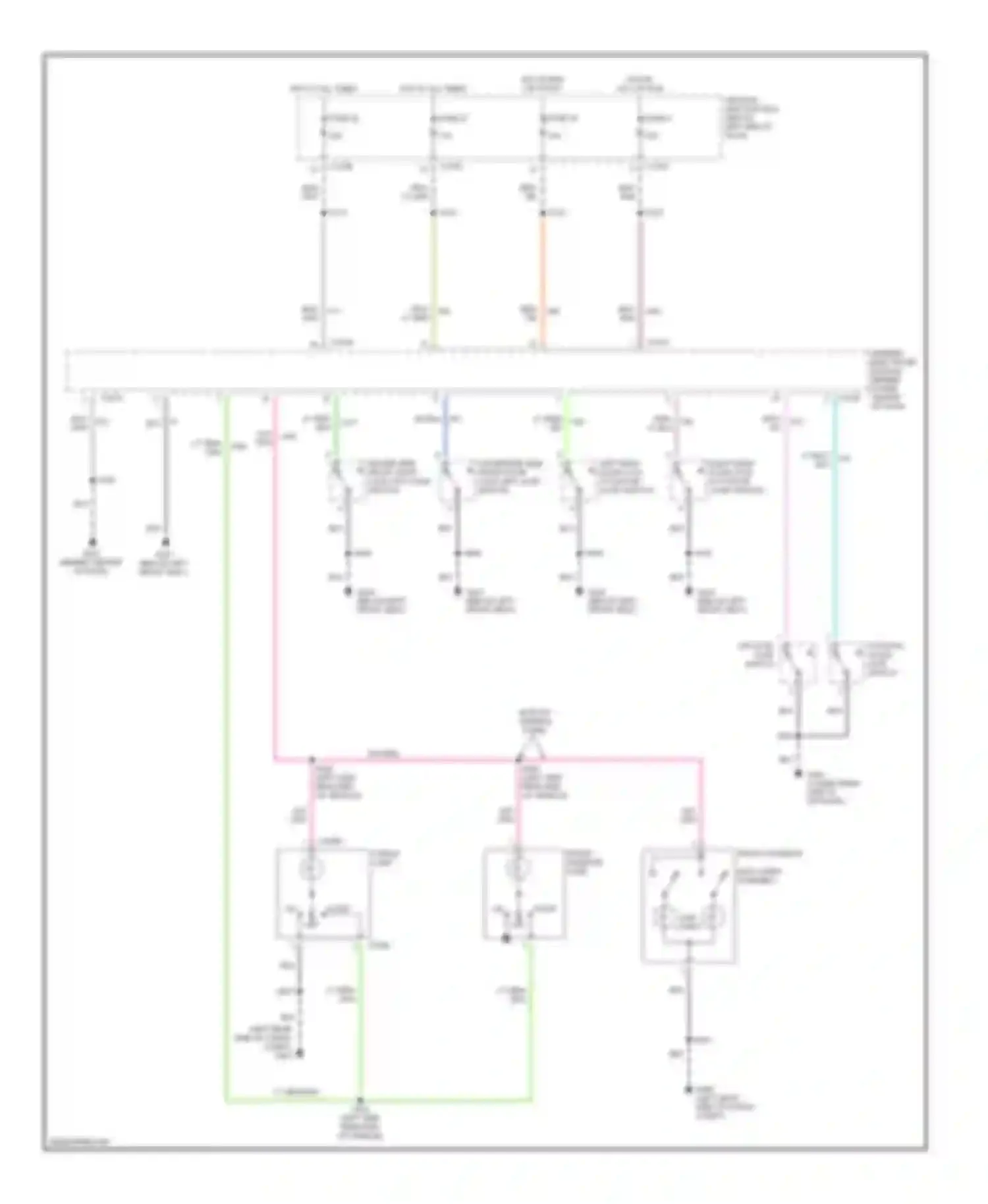 Escape Ford I (2000-2004): Courtesy lamps circuit