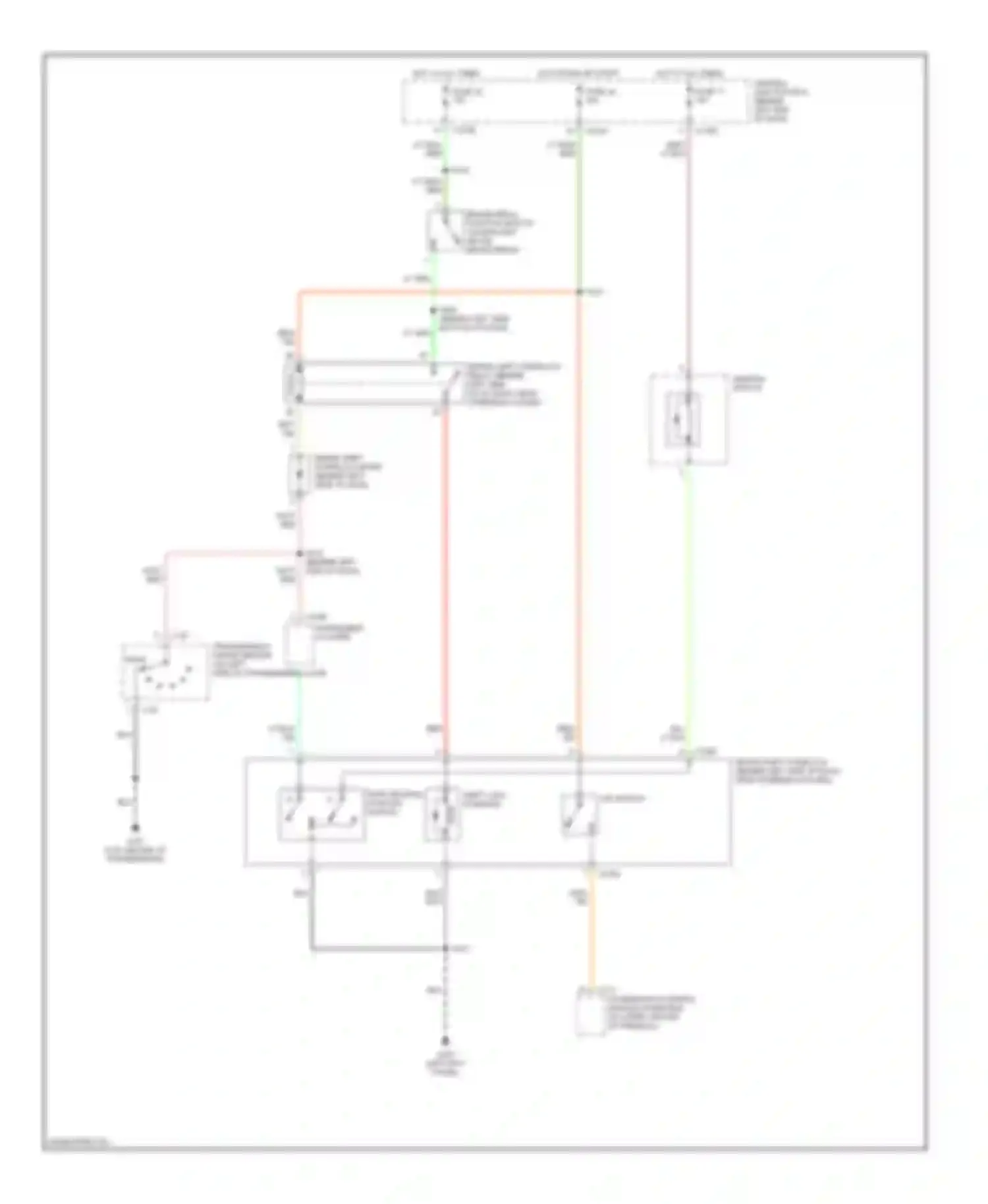 Escape Ford I (2000-2004): Shift interlock circuit