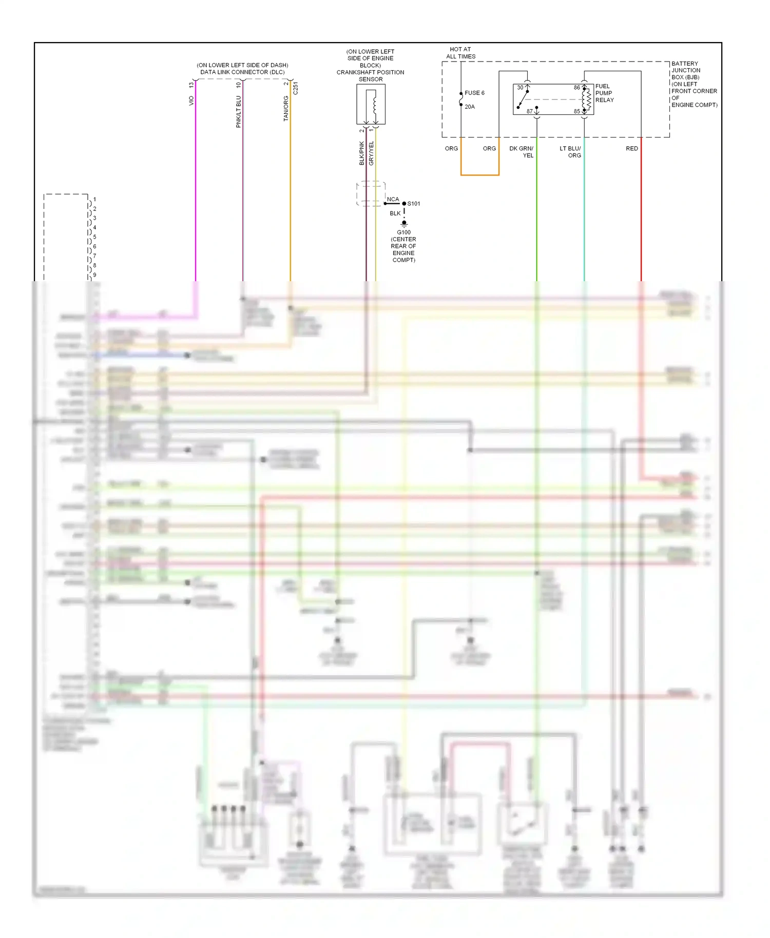 Ford Escape I (2000-2004) eeprom wiring diagram  (1 of 2)