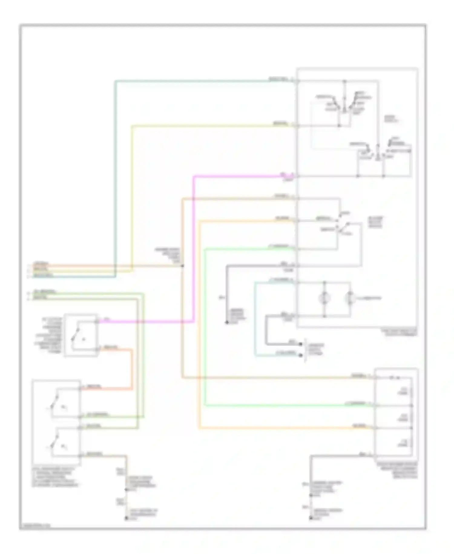 Wiring diagram high medium 1 blower motor switch for Ford Escape I (2000-2004) (1 of 1)