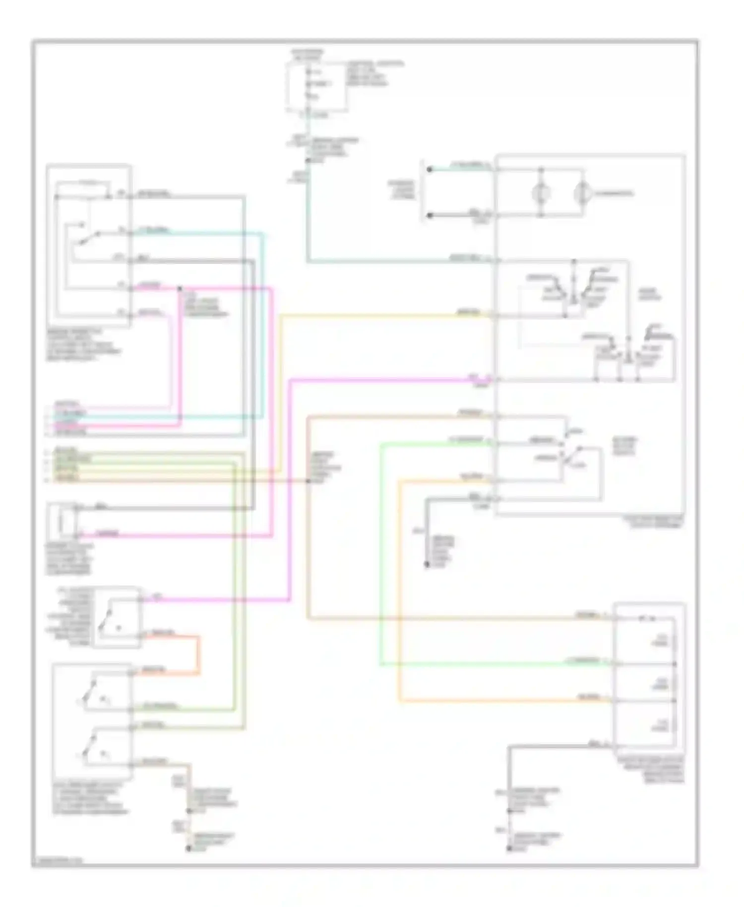 Wiring diagram mix floor off for Ford Escape I (2000-2004) (2 of 2)