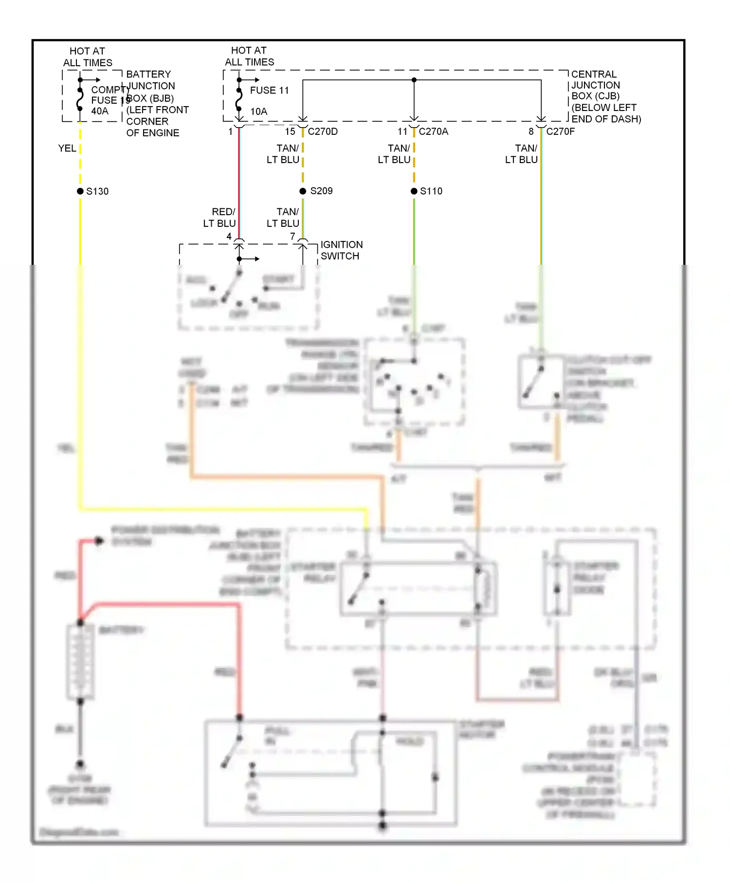 Ford Escape I (2000-2004) off wiring diagram  (9 of 11)