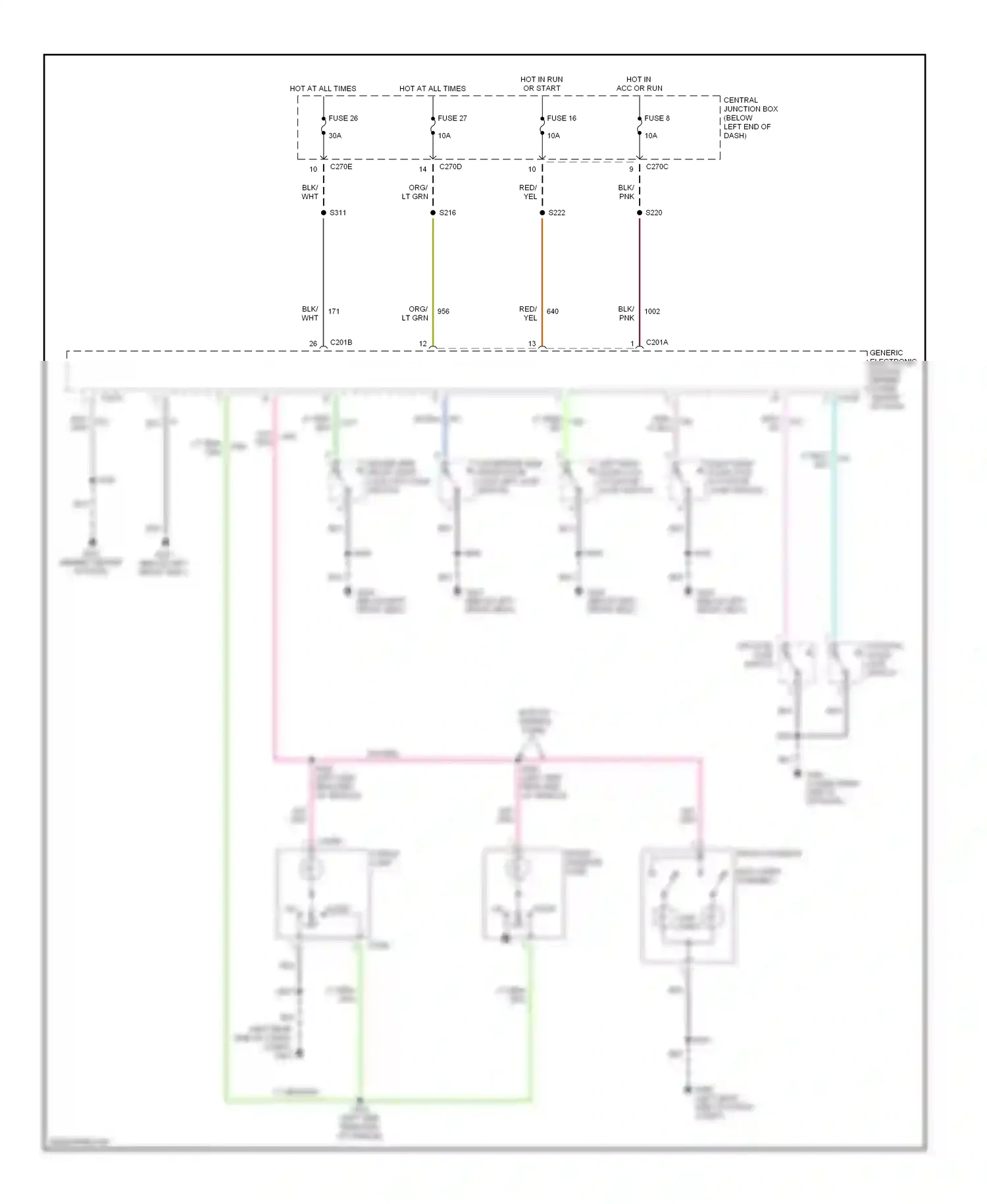 Ford Escape I (2000-2004) off wiring diagram  (2 of 11)