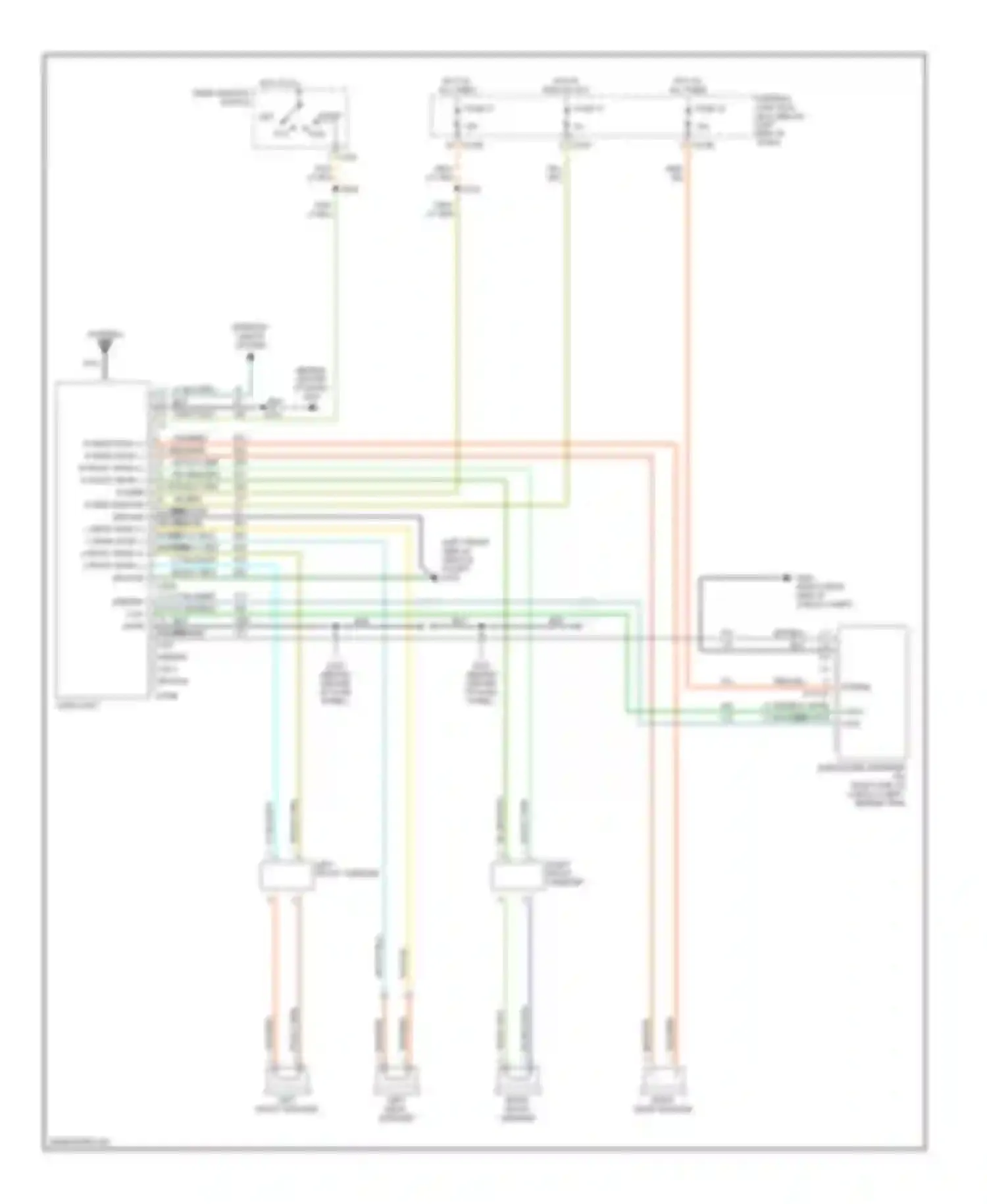 Wiring diagram right front tweeter for Ford Escape I (2000-2004) (1 of 1)