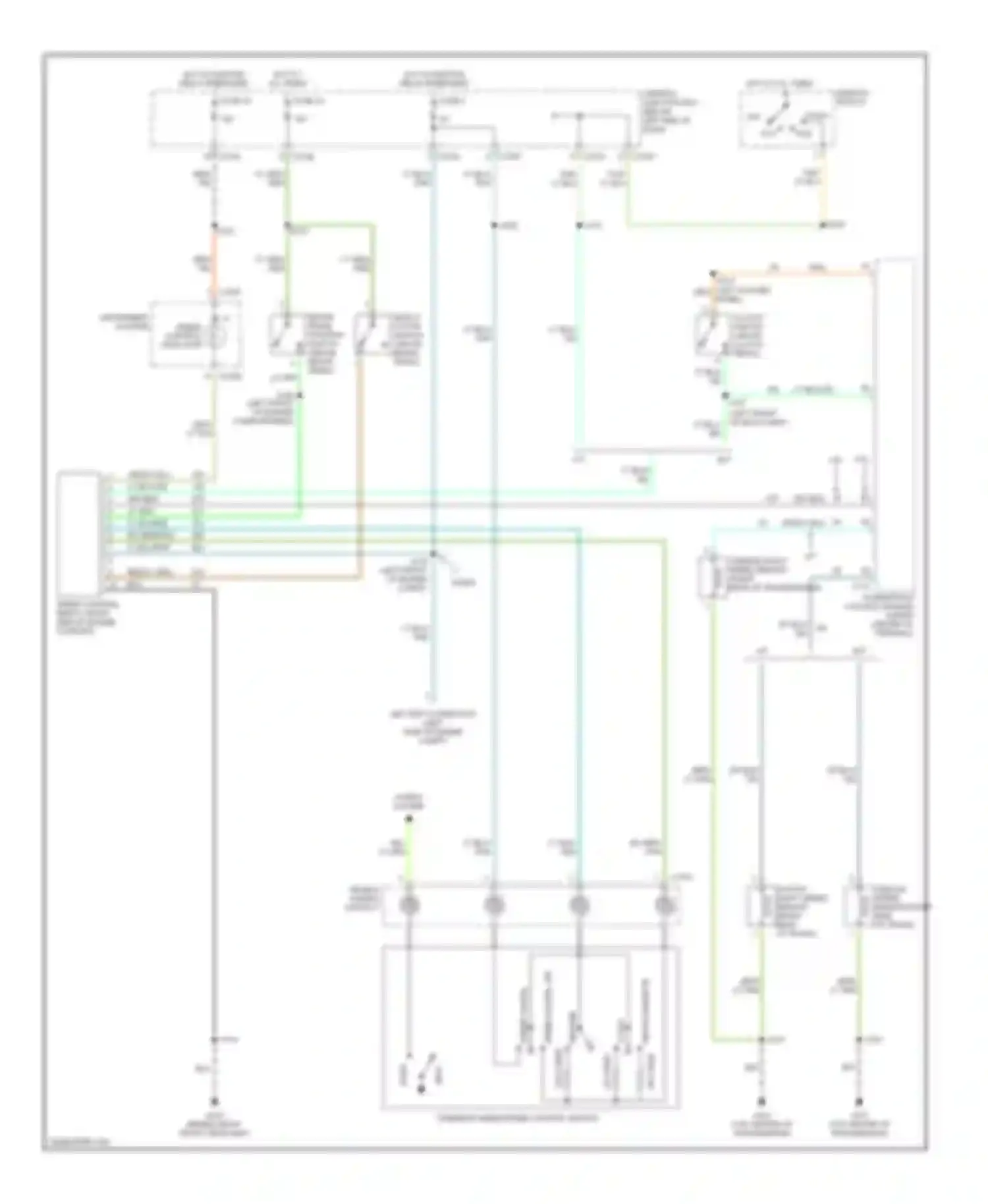 Wiring diagram speed control indicator for Ford Escape I (2000-2004) (1 of 1)