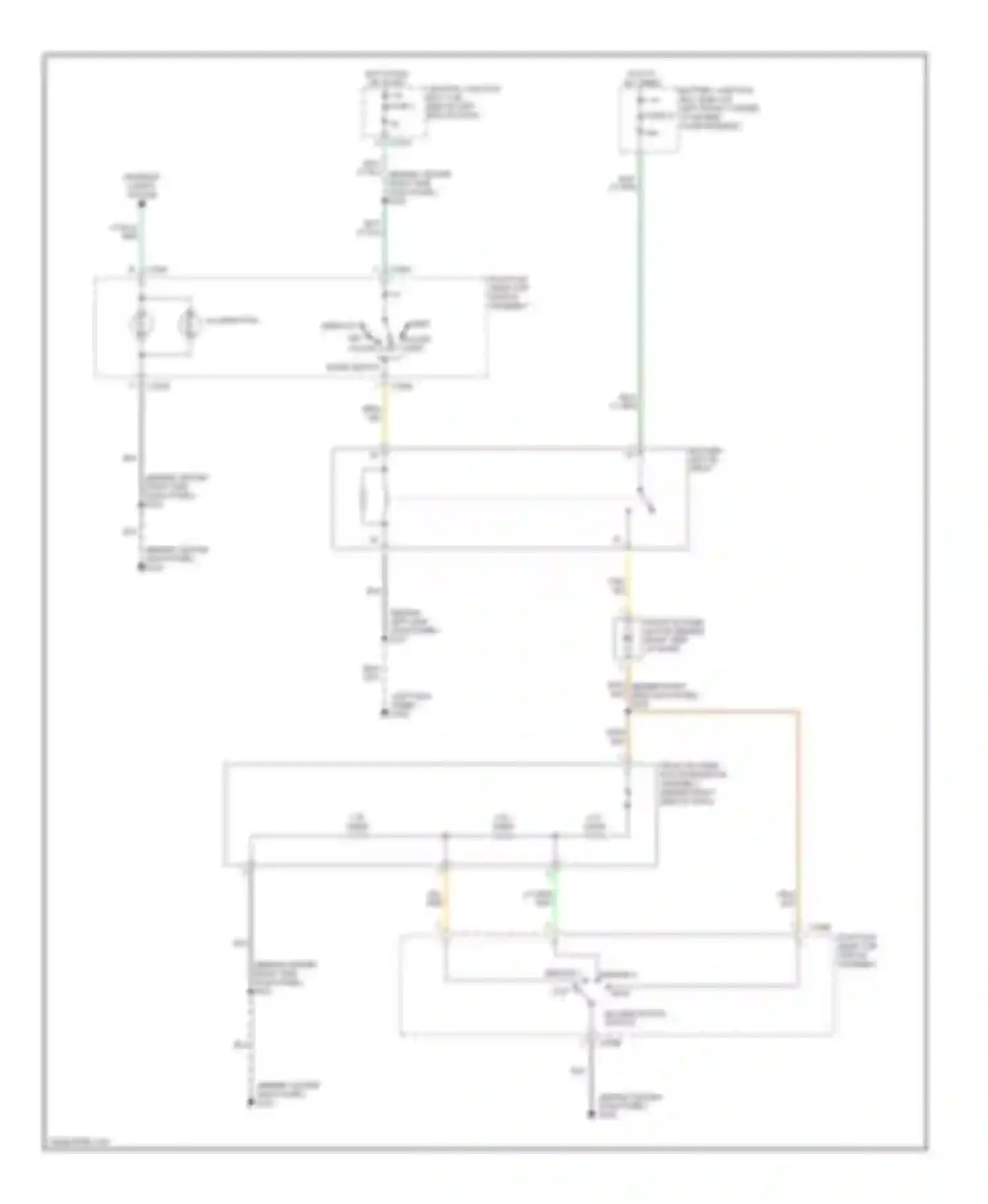 Wiring diagram vent defrost mix floor/ vent floor off for Ford Escape I (2000-2004) (1 of 2)
