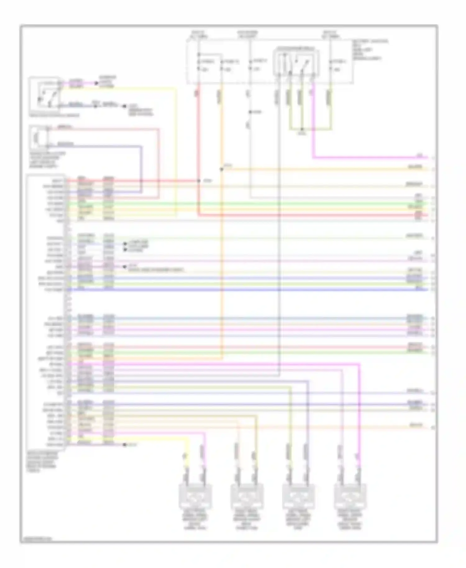 Escape Ford II (2007-2012): Anti-lock brakes circuit, hybrid (1 of 2)